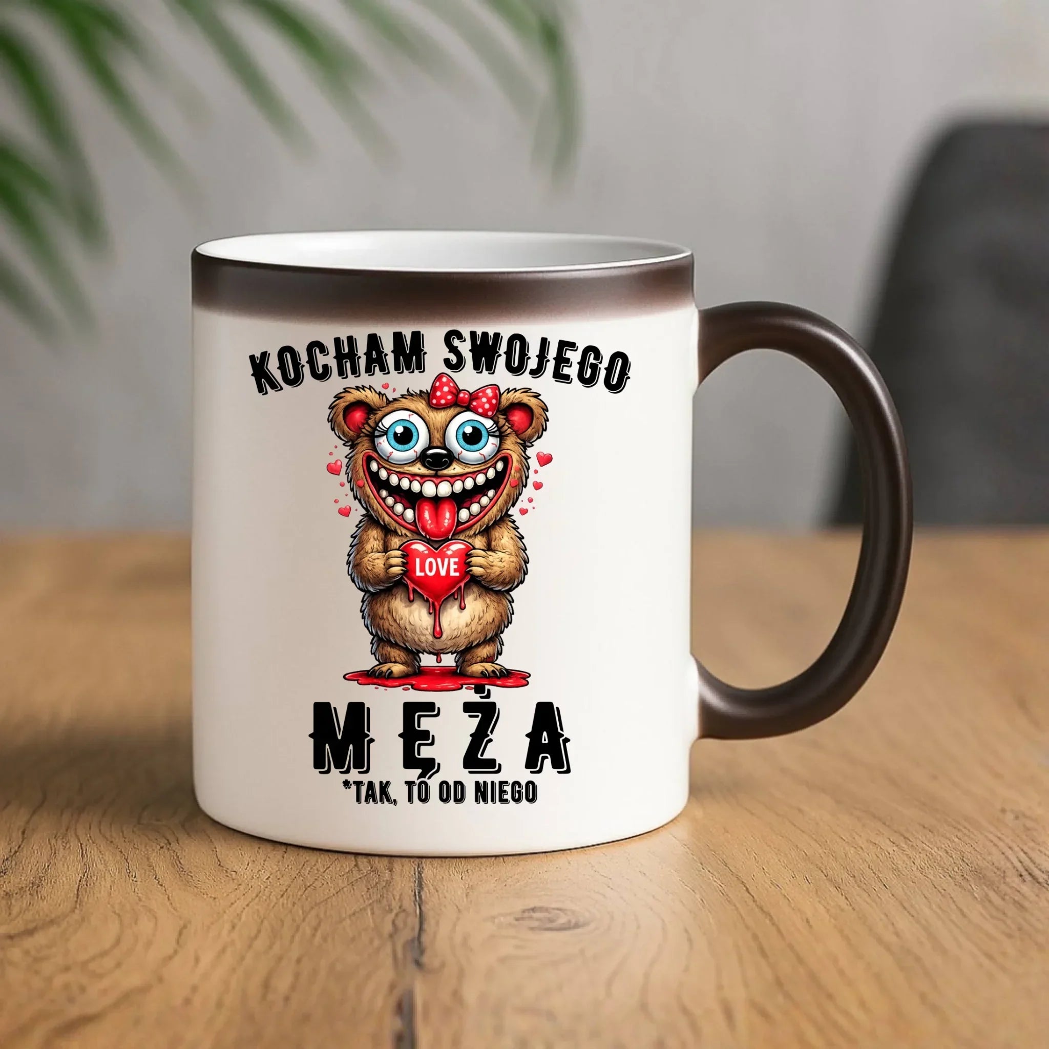 Kubek magiczny dla żony - Kocham swojego męża W22 - StoryCups.pl
