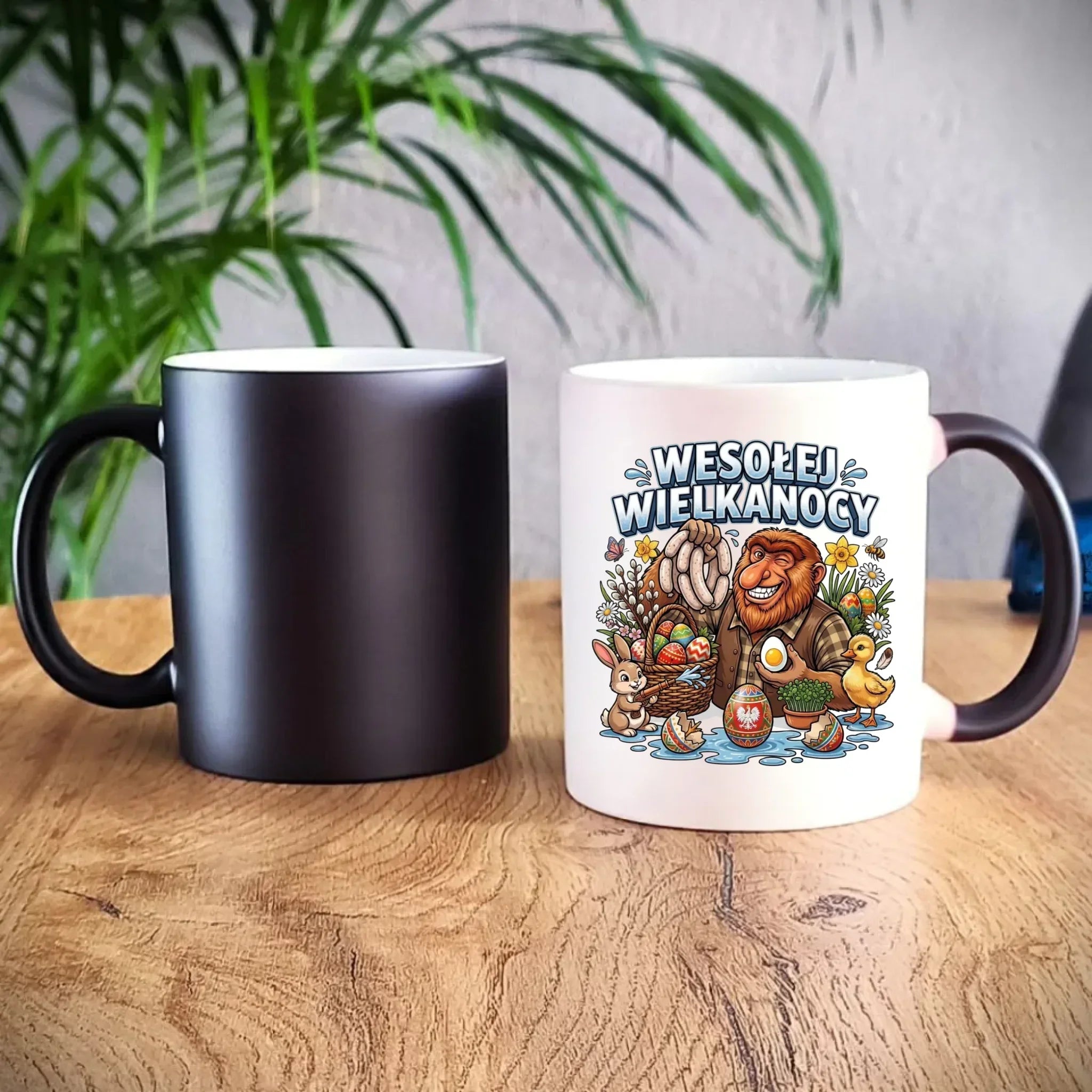 Kubek magiczny wielkanocny - Janusz Nosacz - Wesołej Wielkanocy WN21 - StoryCups.pl