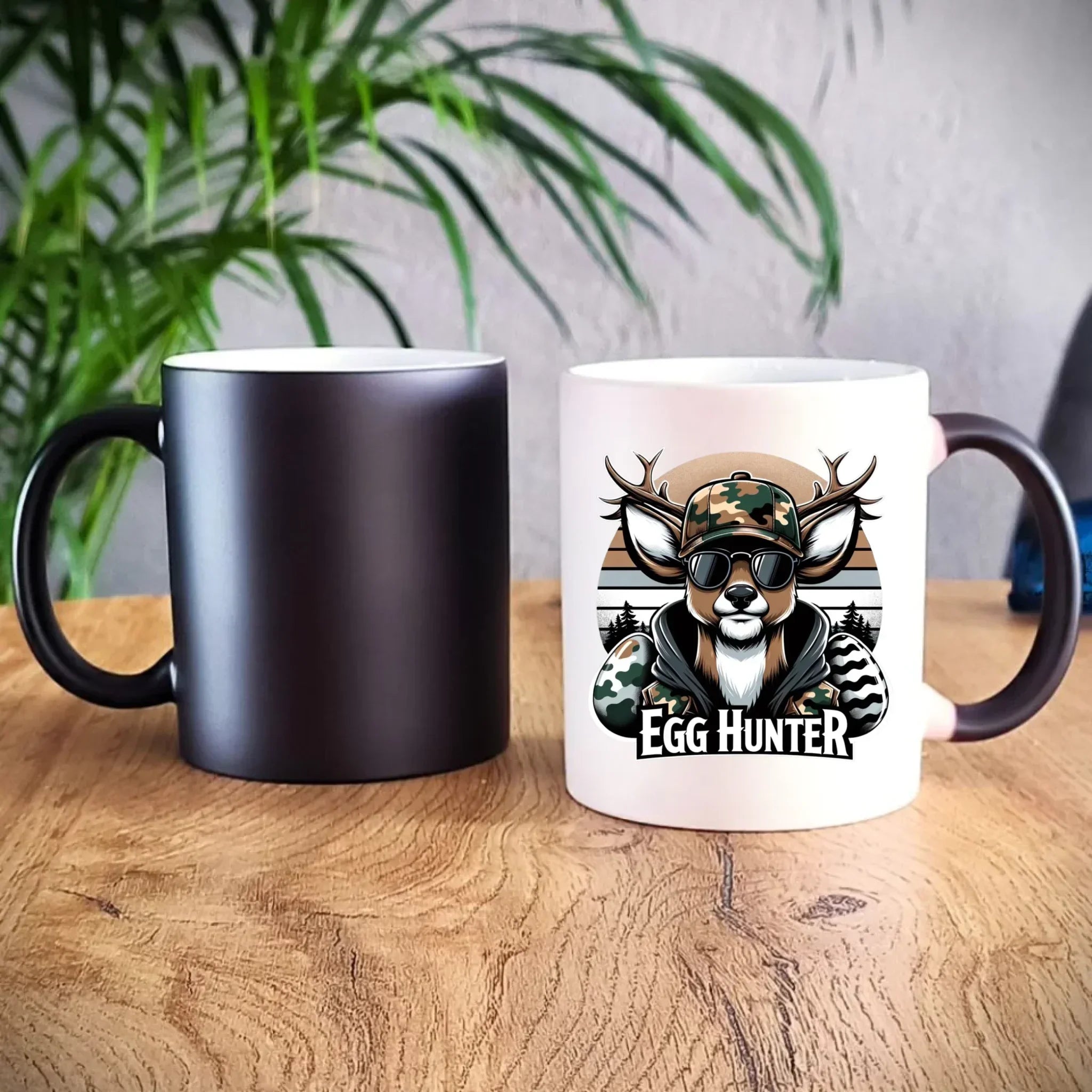 Kubek magiczny wielkanocny - Jeleń Survival Egg hunter WN19 - StoryCups.pl
