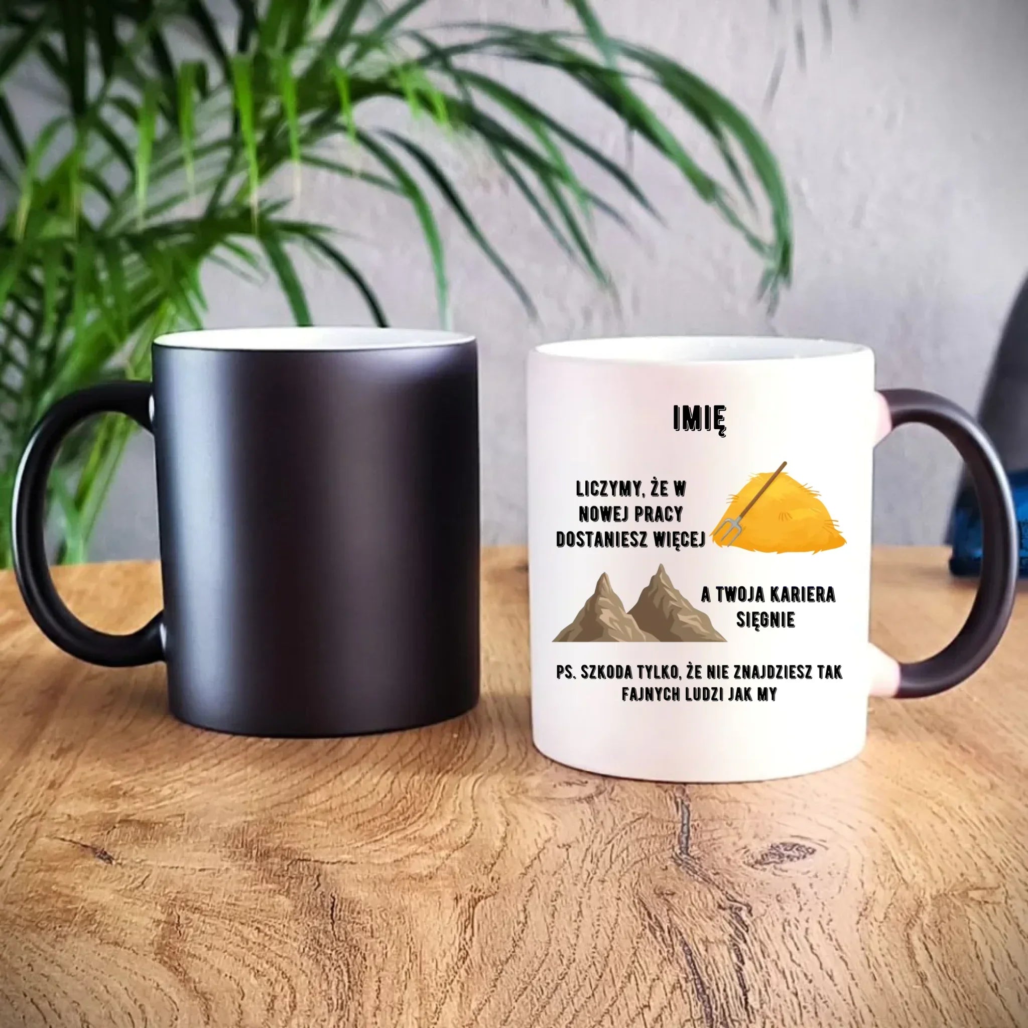 Kubek magiczny na odejście z pracy - Nie znajdziesz tak fajnych ludzi jak my - personalizowany OP04 - StoryCups.pl