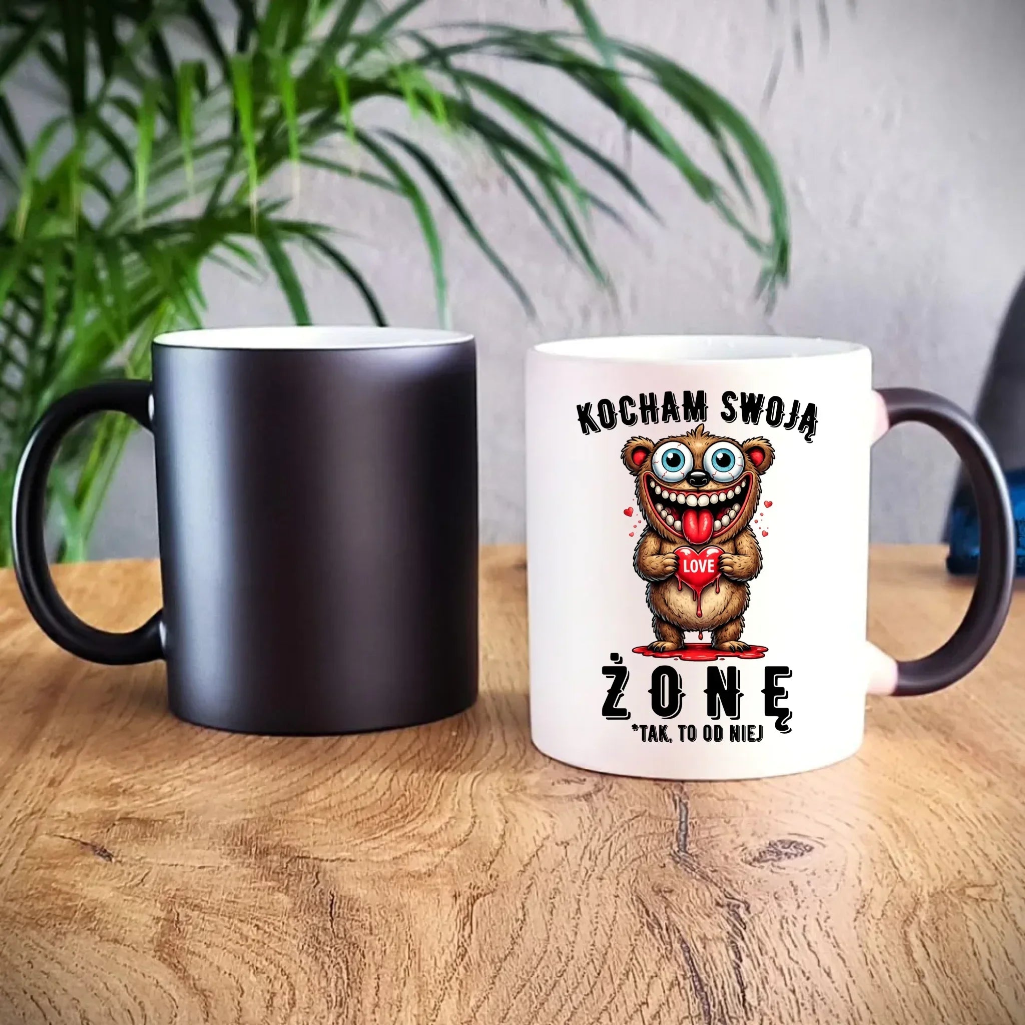 Kubek magiczny dla męża - Kocham swoją żonę W23 - StoryCups.pl