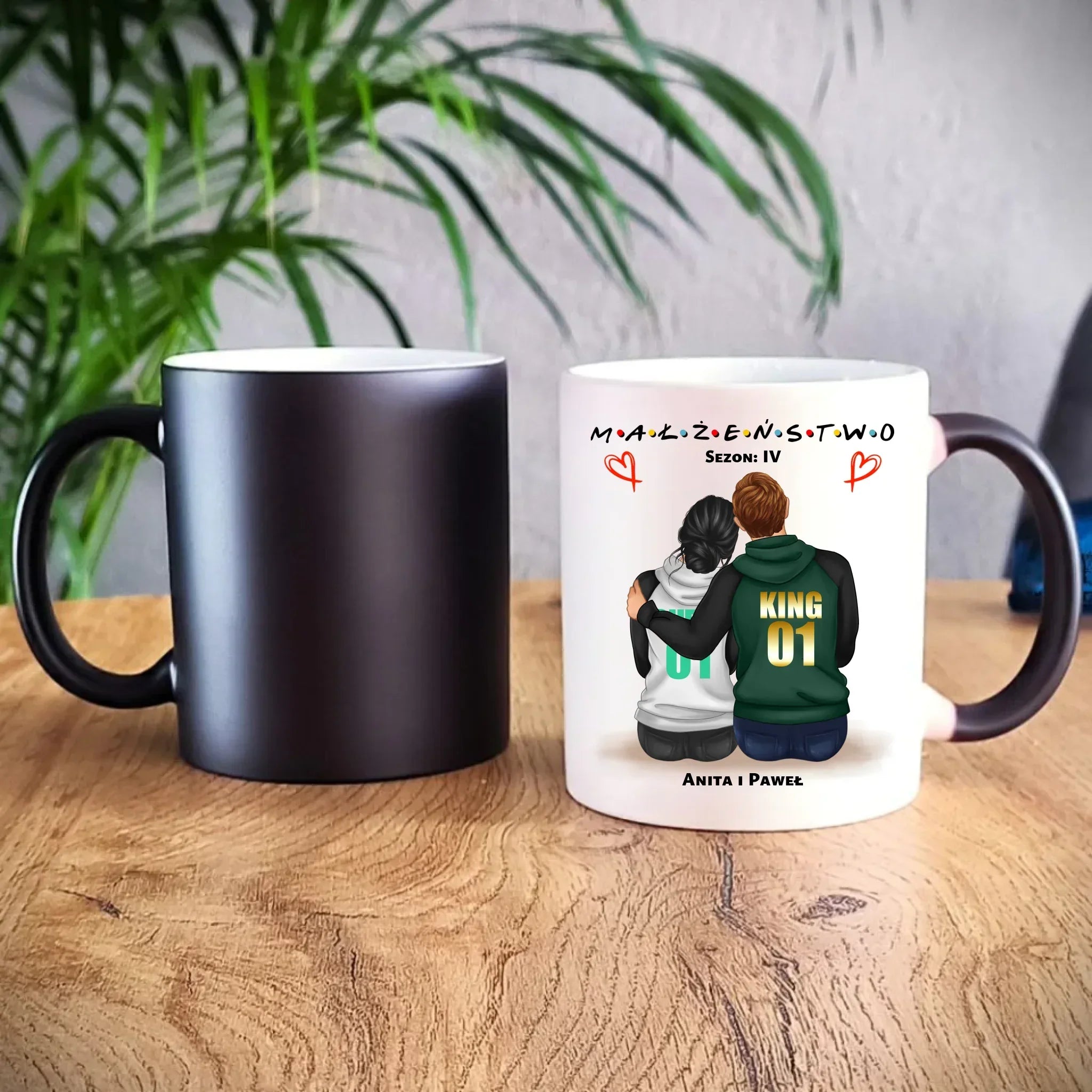 Kubek magiczny dla par - Małżeństwo Sezon - personalizowany W05 - StoryCups.pl