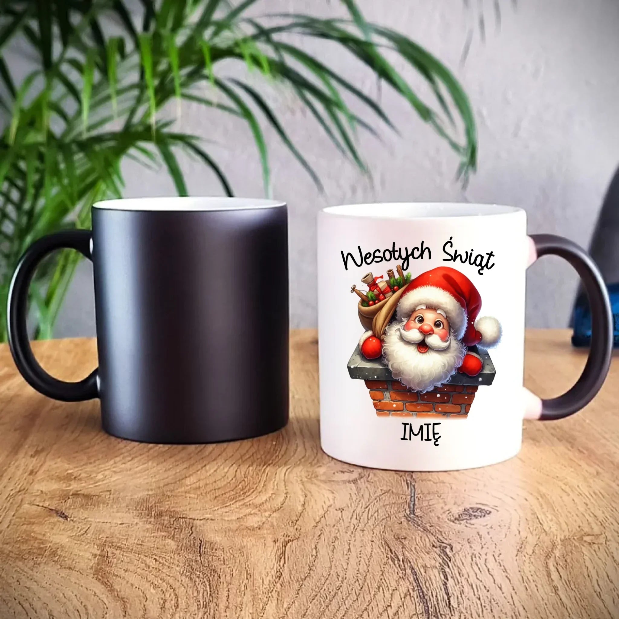 Kubek magiczny świąteczny - prezent na Mikołajki Mikołaj - personalizowany BN08 - StoryCups.pl