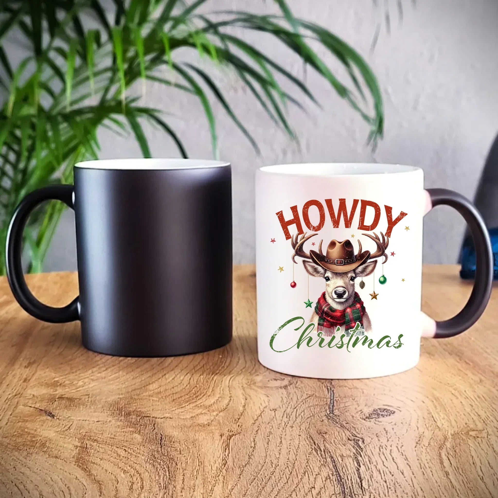 Kubek magiczny świąteczny - Howdy Christmas BN54 - StoryCups.pl