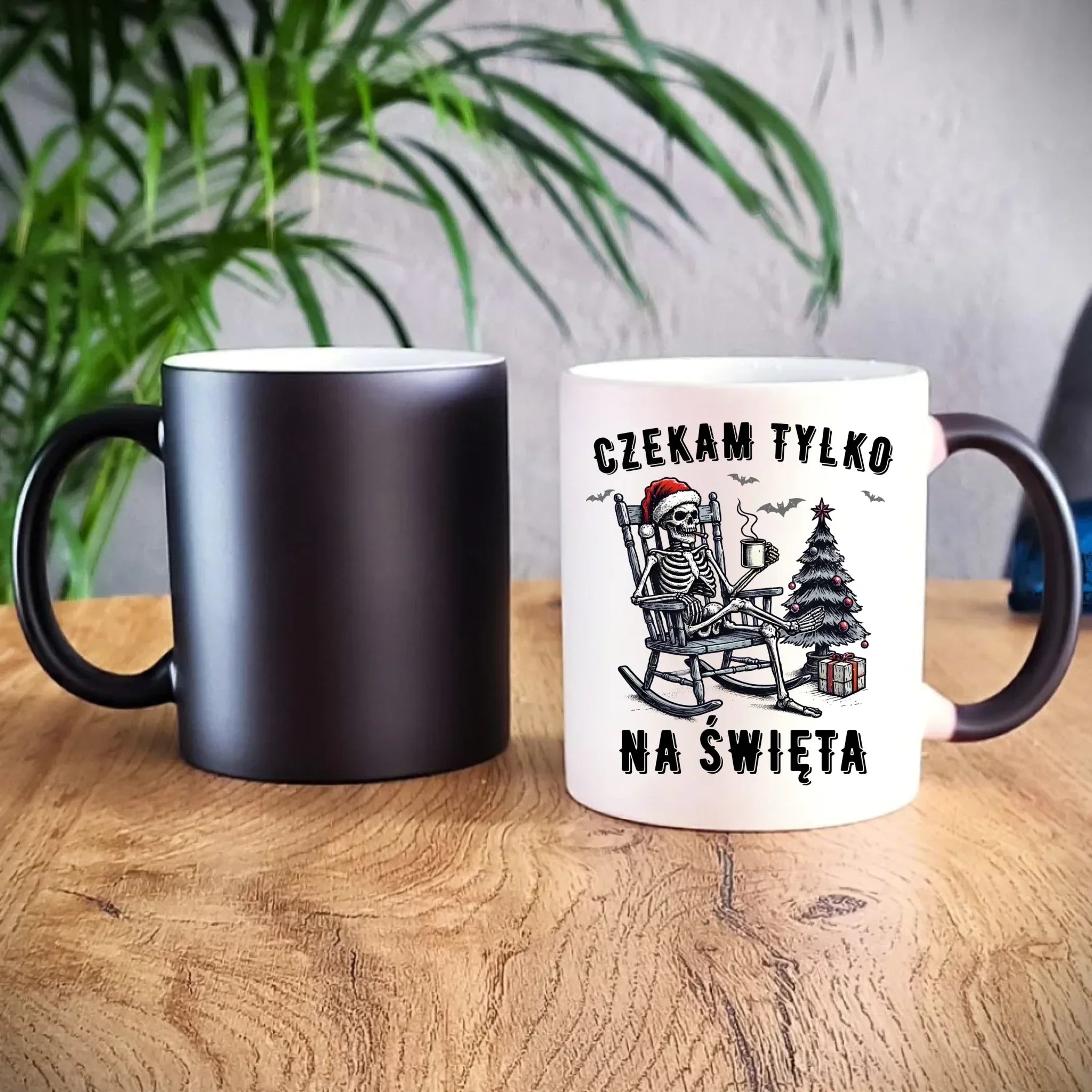 Kubek magiczny świąteczny - Czekam tylko na święta BN56 - StoryCups.pl