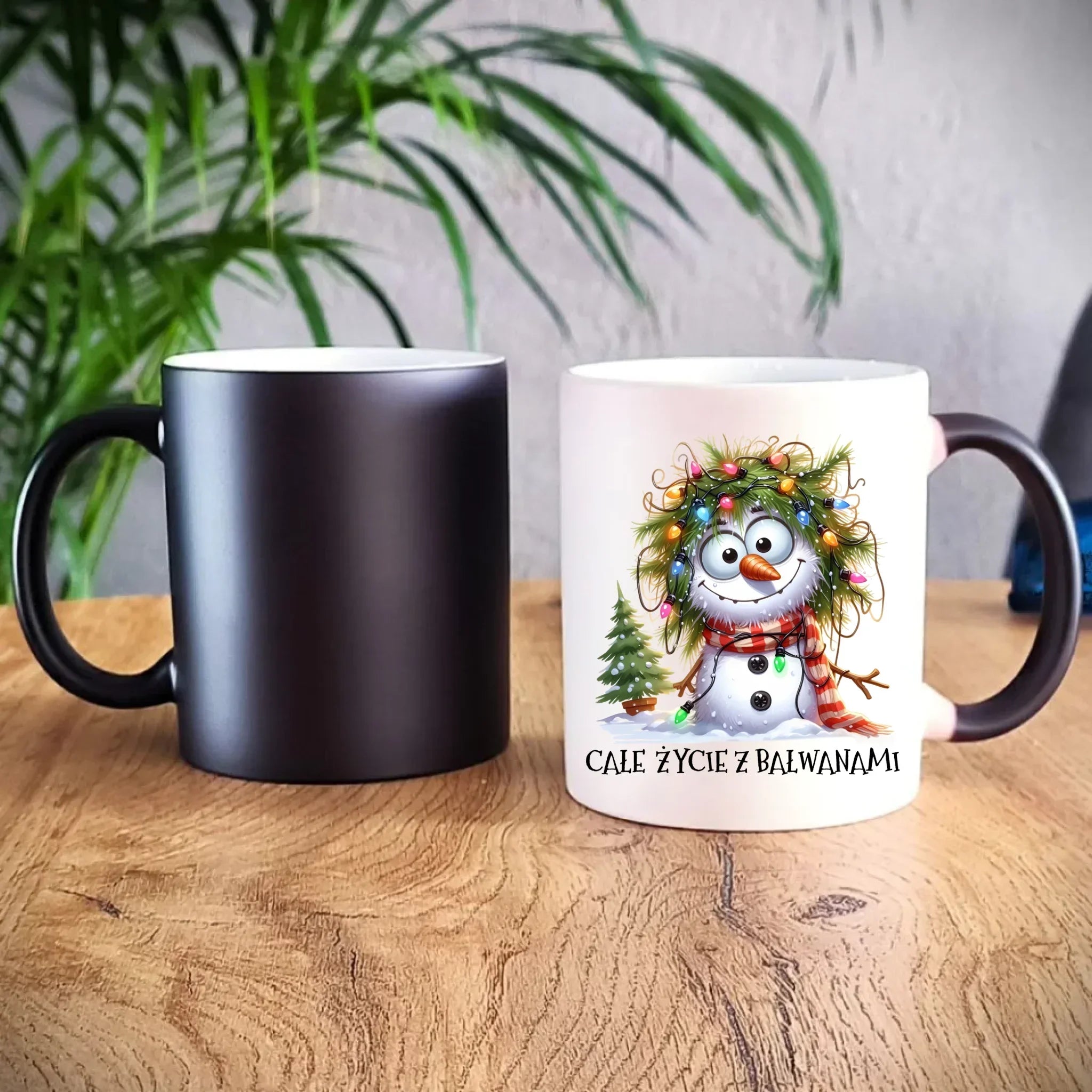 Kubek magiczny świąteczny - Całe życie z bałwanami BN125 - StoryCups.pl
