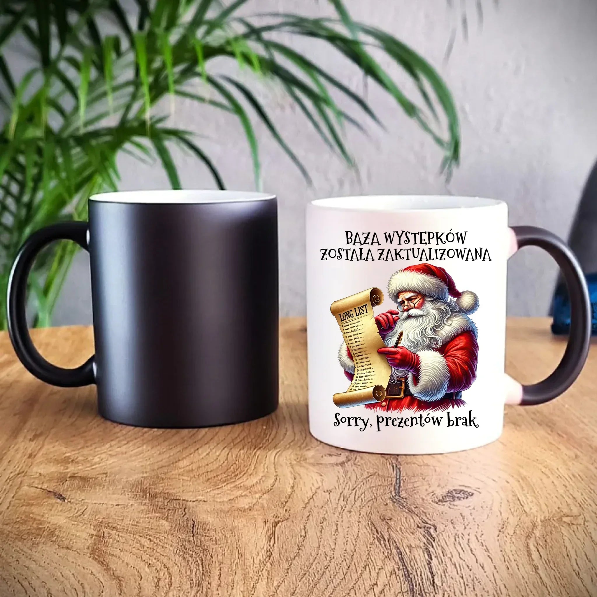 Kubek magiczny świąteczny z Mikołajem - Prezentów brak BN07 - StoryCups.pl