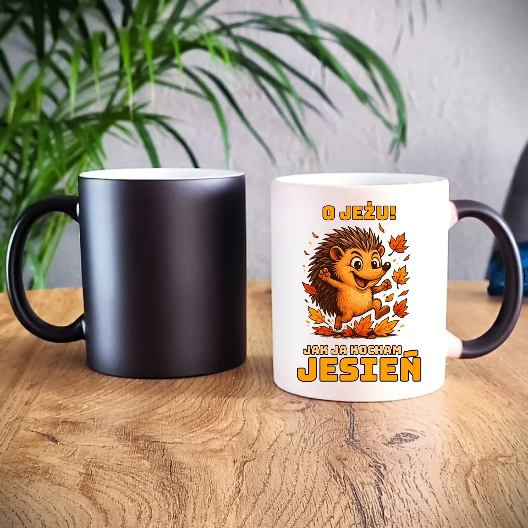 Kubek magiczny jesienny - O JEŻU! Jak ja kocham jesień JS31 - StoryCups.pl