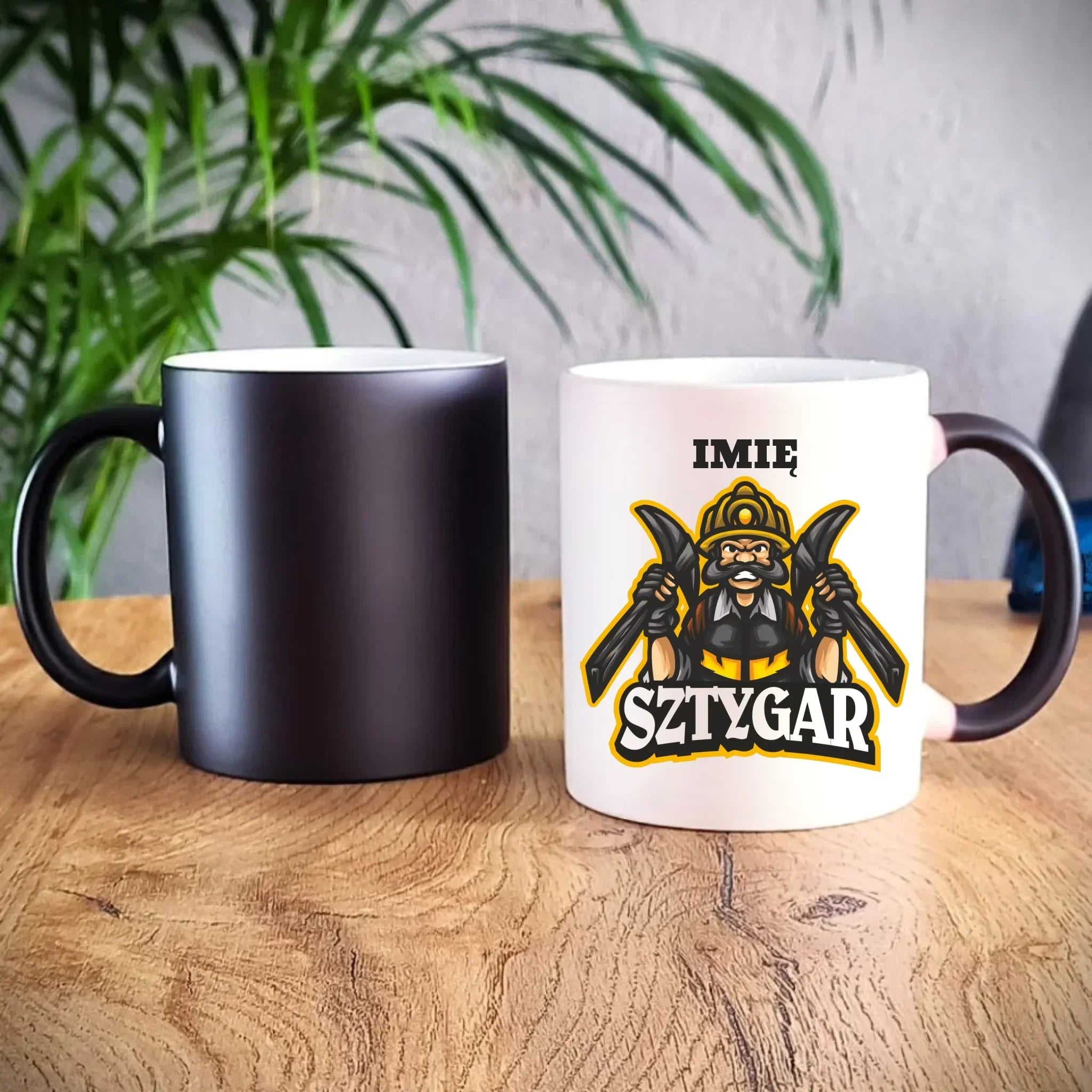 Kubek magiczny - prezent dla górnika - Sztygar - personalizowany G15 - StoryCups.pl
