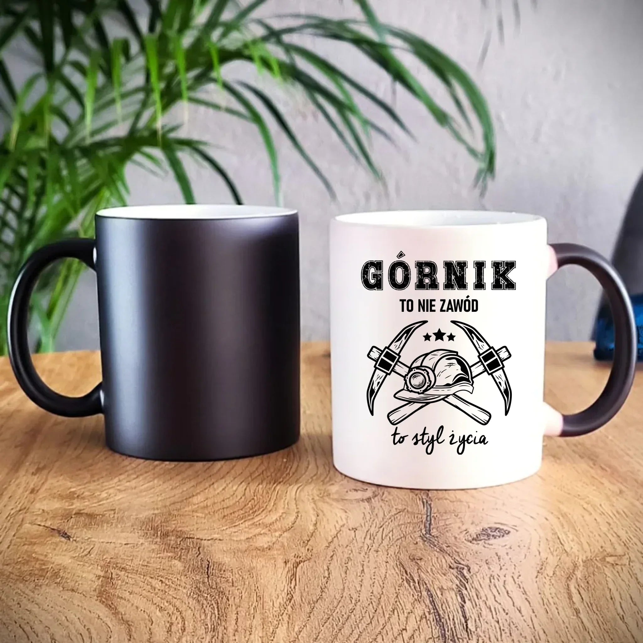 Kubek magiczny - prezent dla górnika - Górnik to nie zawód to styl życia G05 - StoryCups.pl