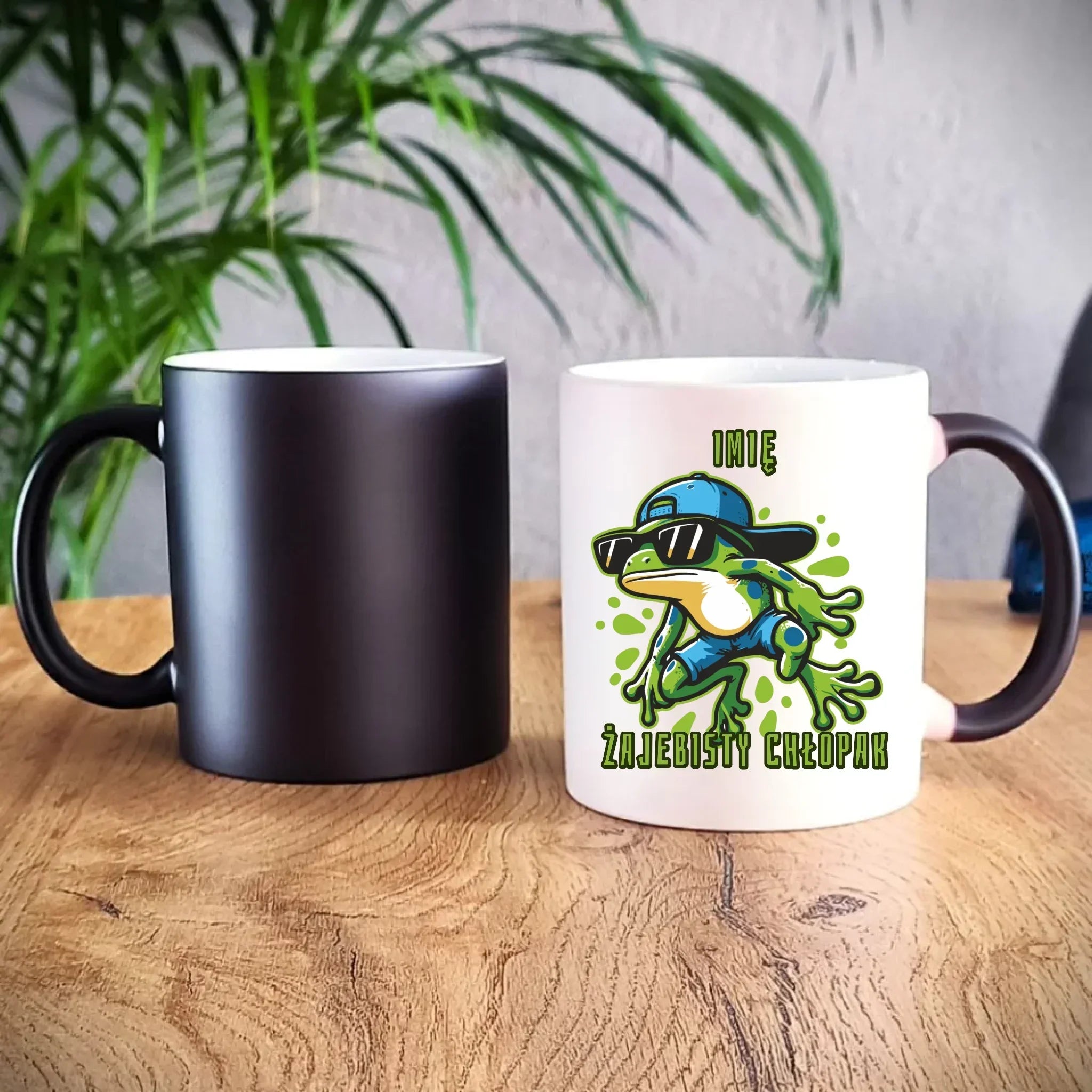 Kubek magiczny - Żajebisty Chłopak prezent na Dzień Chłopaka - personalizowany DCH02 - StoryCups.pl