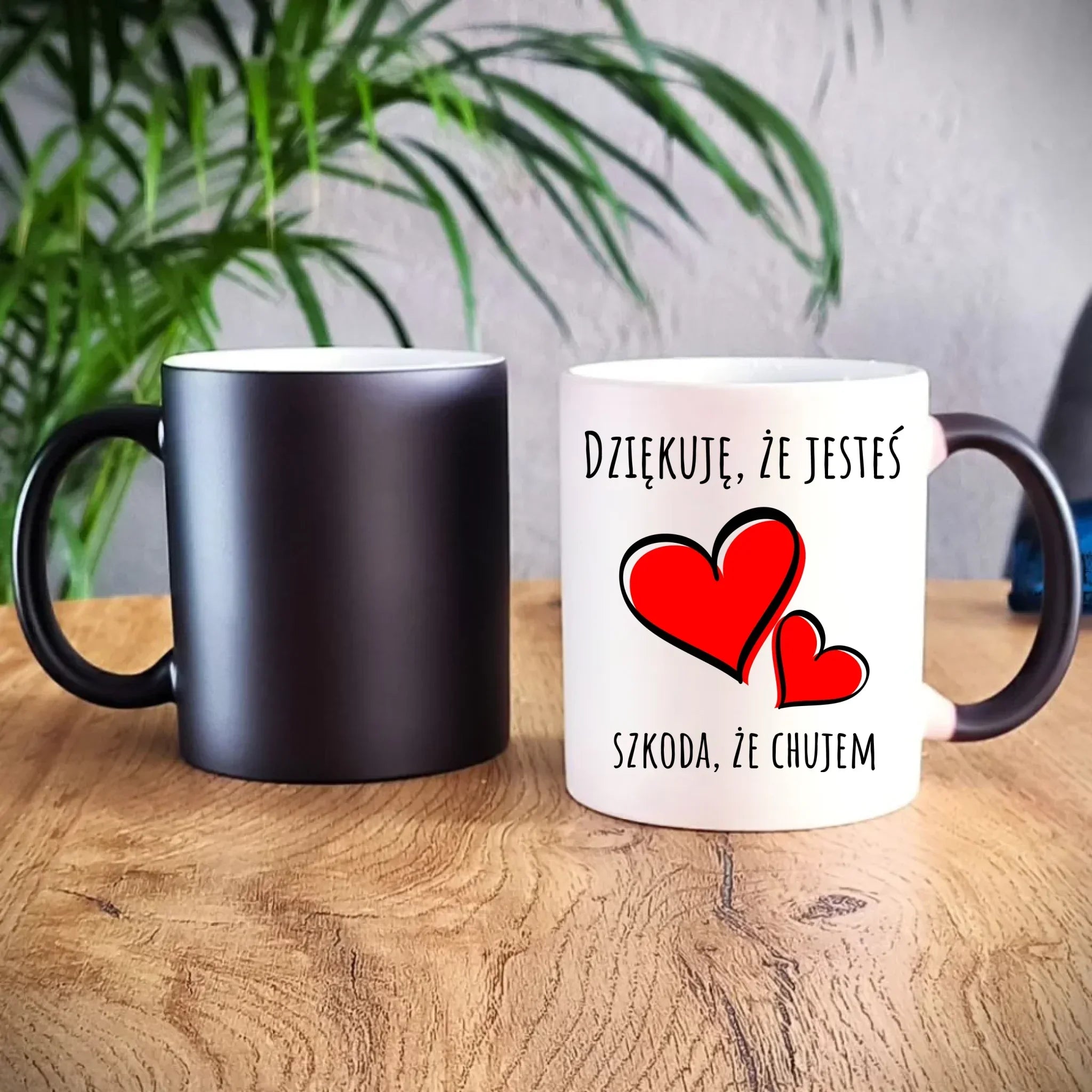 Kubek magiczny - Dziękuję, że jesteś szkoda, że ch#jem - bez cenzury DCH10 - StoryCups.pl