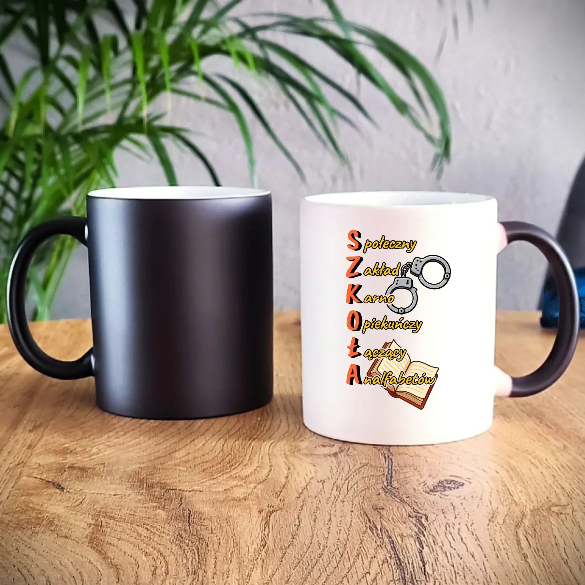 Kubek magiczny do szkoły - S.Z.K.O.Ł.A. Zakład Karno Opiekuńczy SZ17 - StoryCups.pl