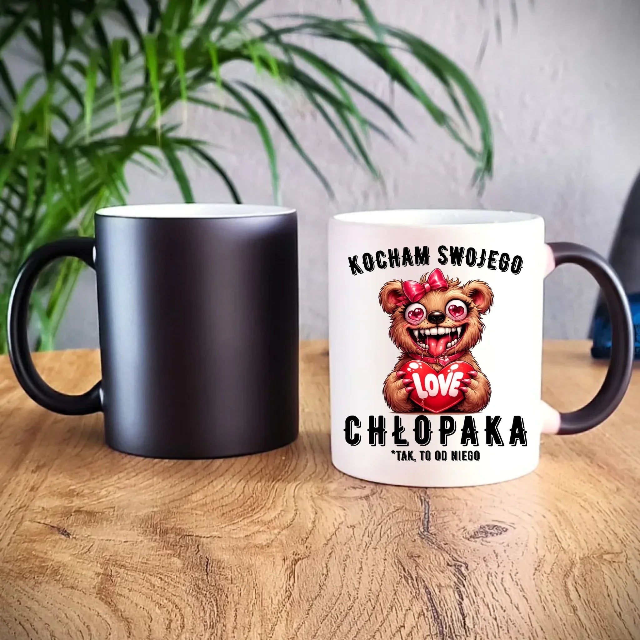 Kubek magiczny dla dziewczyny - Kocham swojego chłopaka W89 - StoryCups.pl