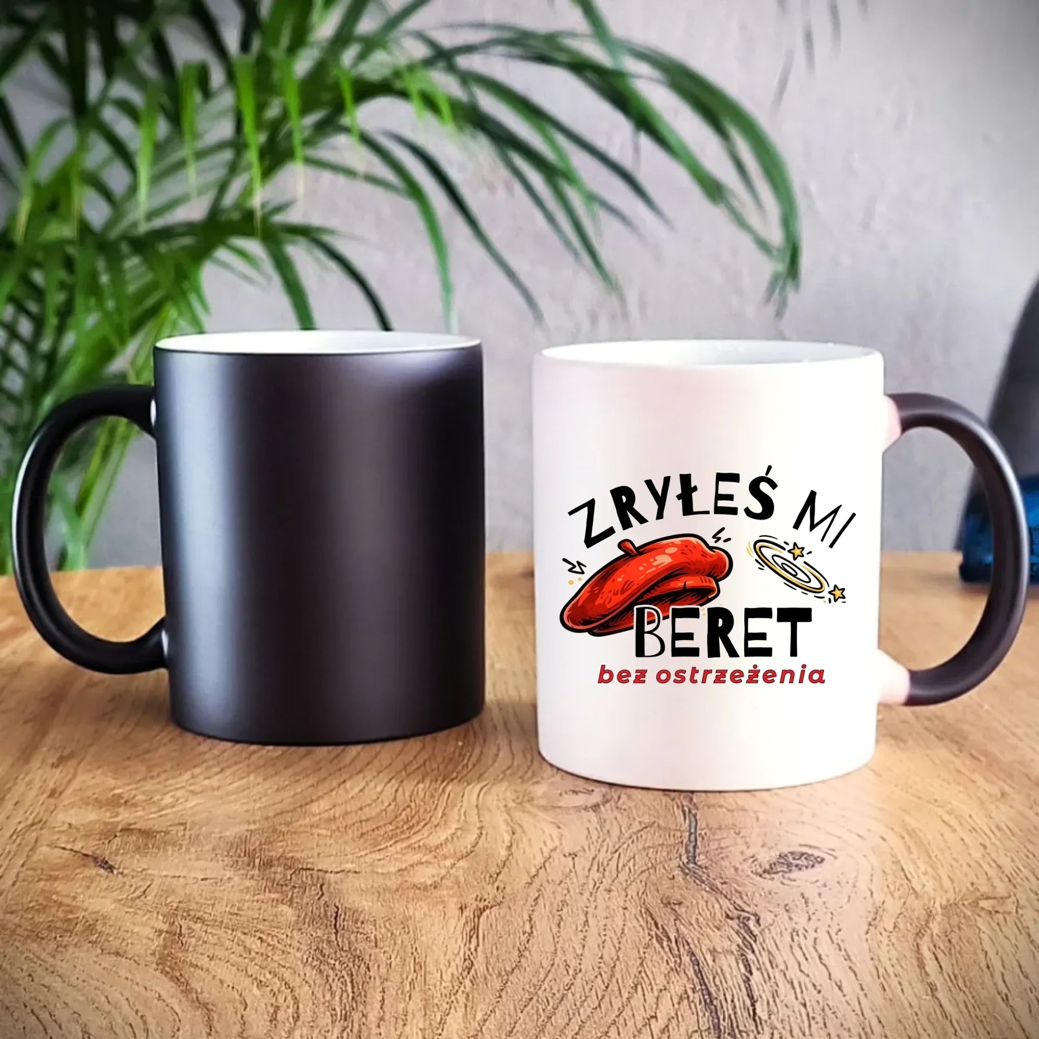 Kubek magiczny dla faceta - Zryłeś mi beret DCH34 - StoryCups.pl