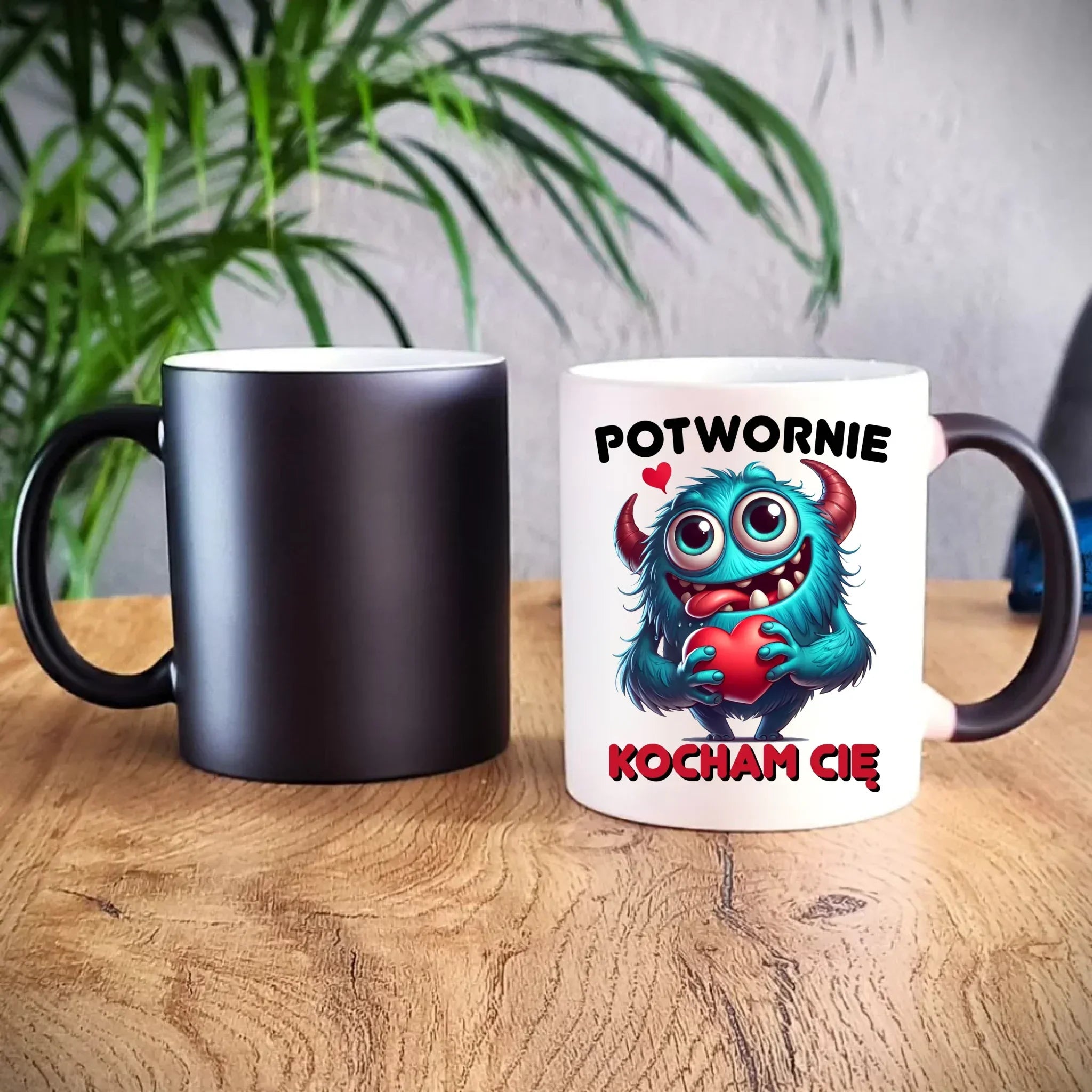 Kubek magiczny dla par - Potwornie Kocham Cię W45 - StoryCups.pl