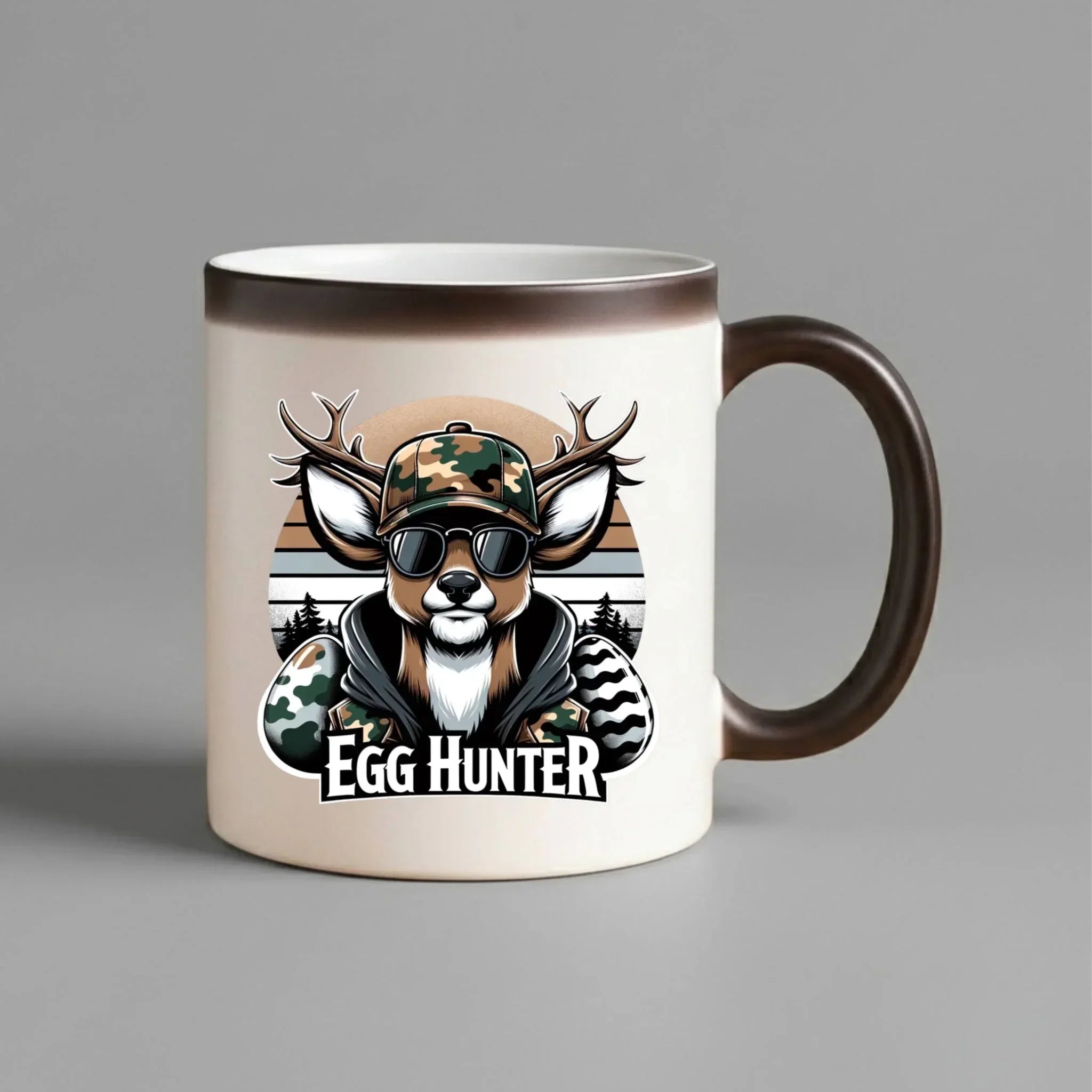 Kubek magiczny wielkanocny - Jeleń Survival Egg hunter WN19 - StoryCups.pl