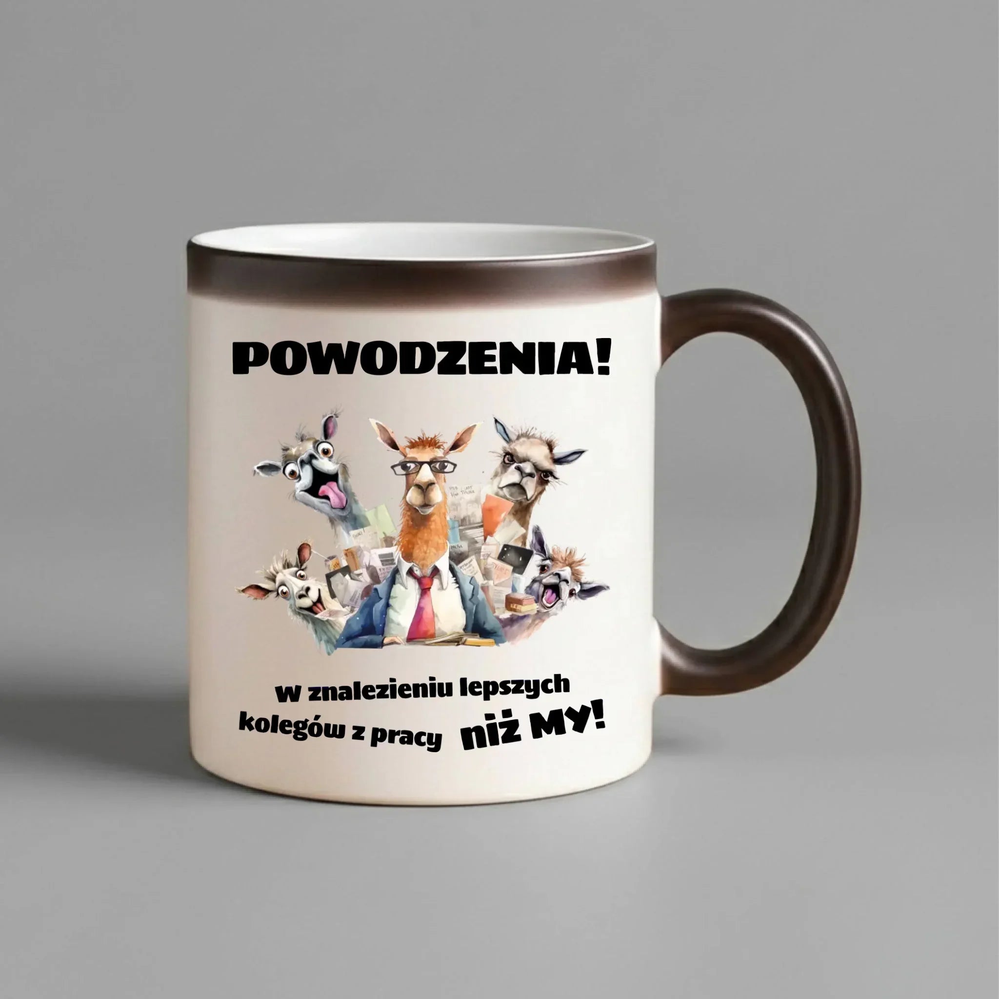 Kubek magiczny na odejście z pracy - Powodzenia w znalezieniu lepszych kolegów OP08 - StoryCups.pl