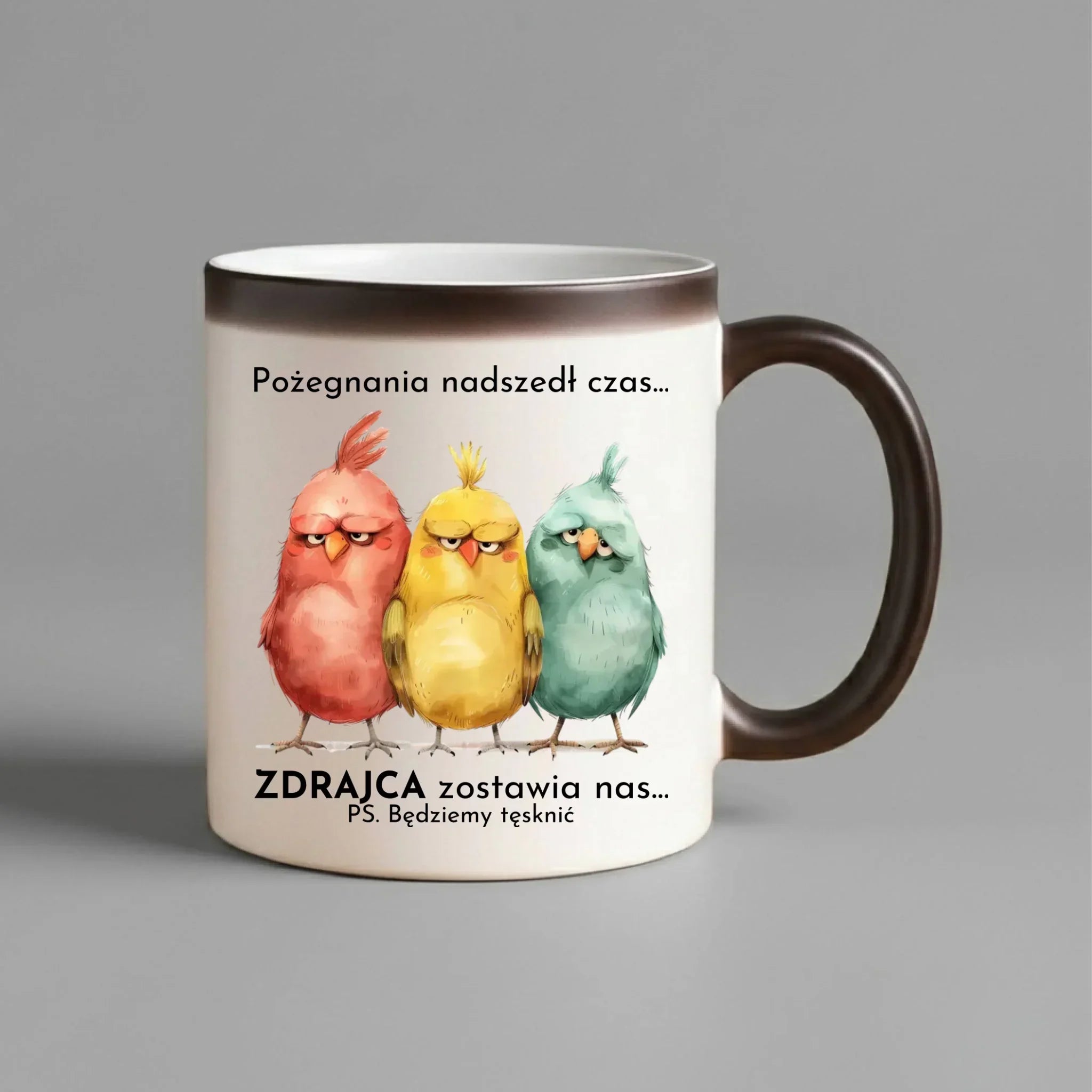Kubek magiczny na odejście z pracy - Pożegnania nadszedł czas OP05 - StoryCups.pl