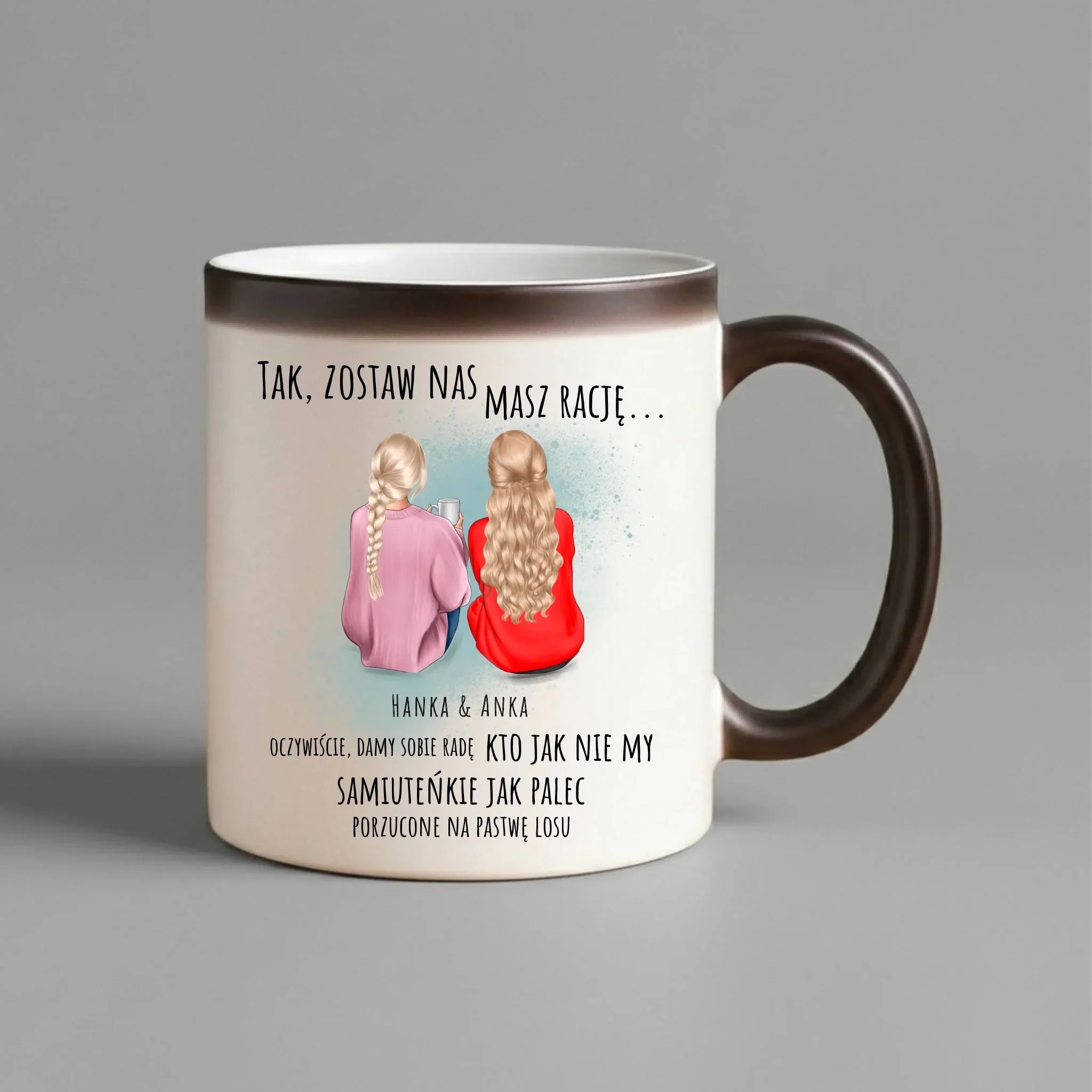 Kubek magiczny na odejście z pracy - prezent od koleżanek - 2-5 osób personalizowany OP16 - StoryCups.pl
