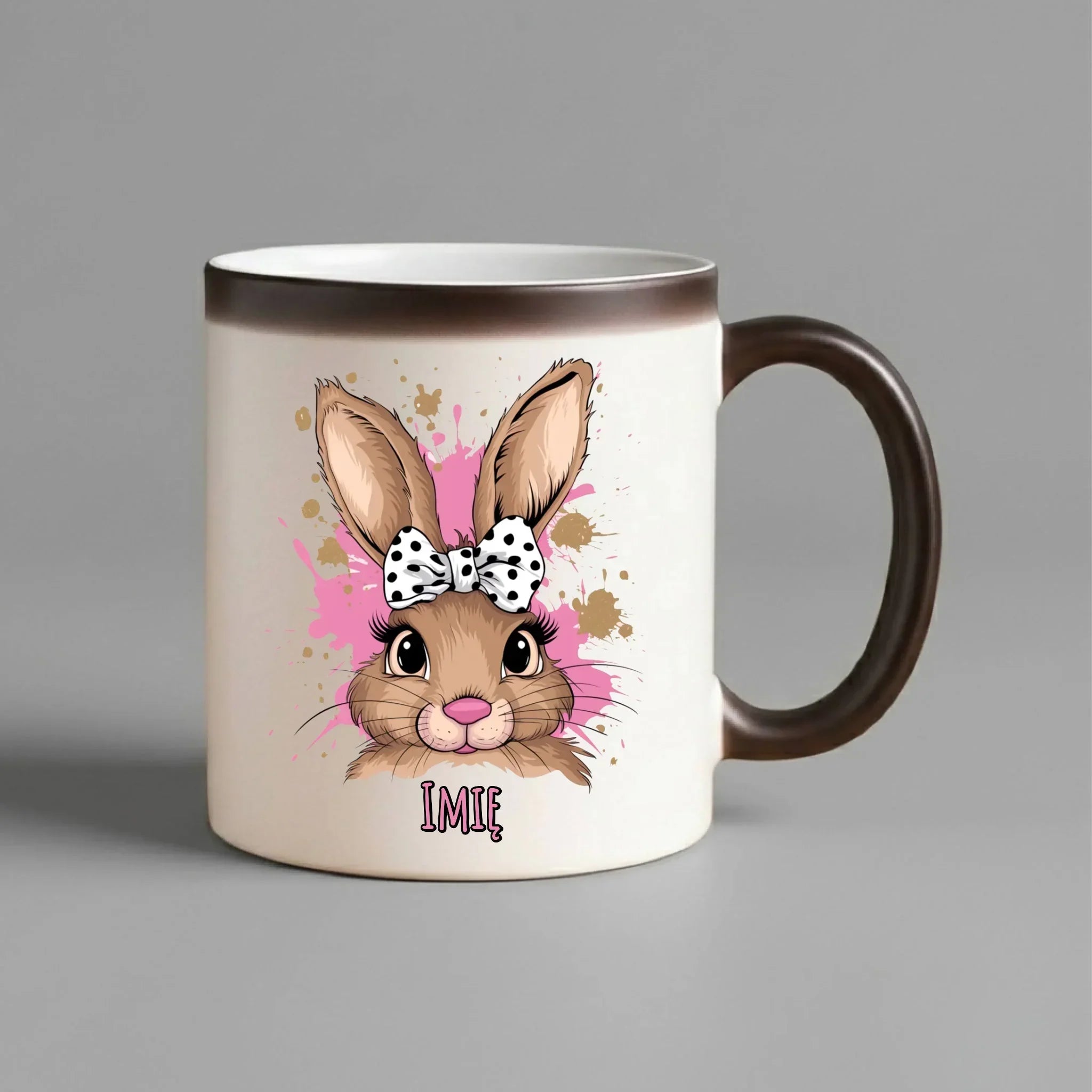Kubek magiczny na Wielkanoc - Słodki Zajączek - personalizowany WN08 - StoryCups.pl