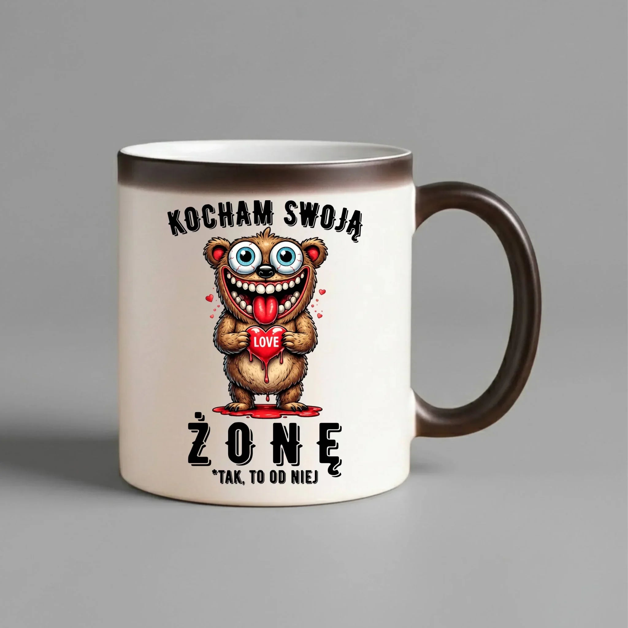 Kubek magiczny dla męża - Kocham swoją żonę W23 - StoryCups.pl