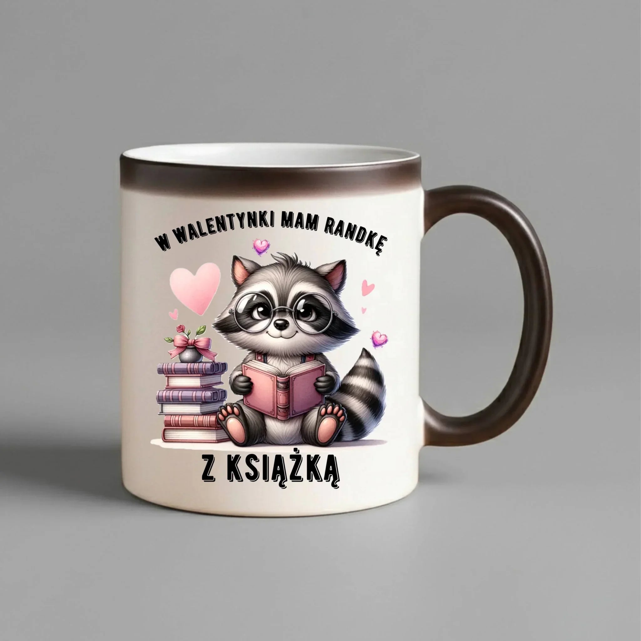 Kubek magiczny na Walentynki dla mola książkowego – Mam randkę z książką W20 - StoryCups.pl