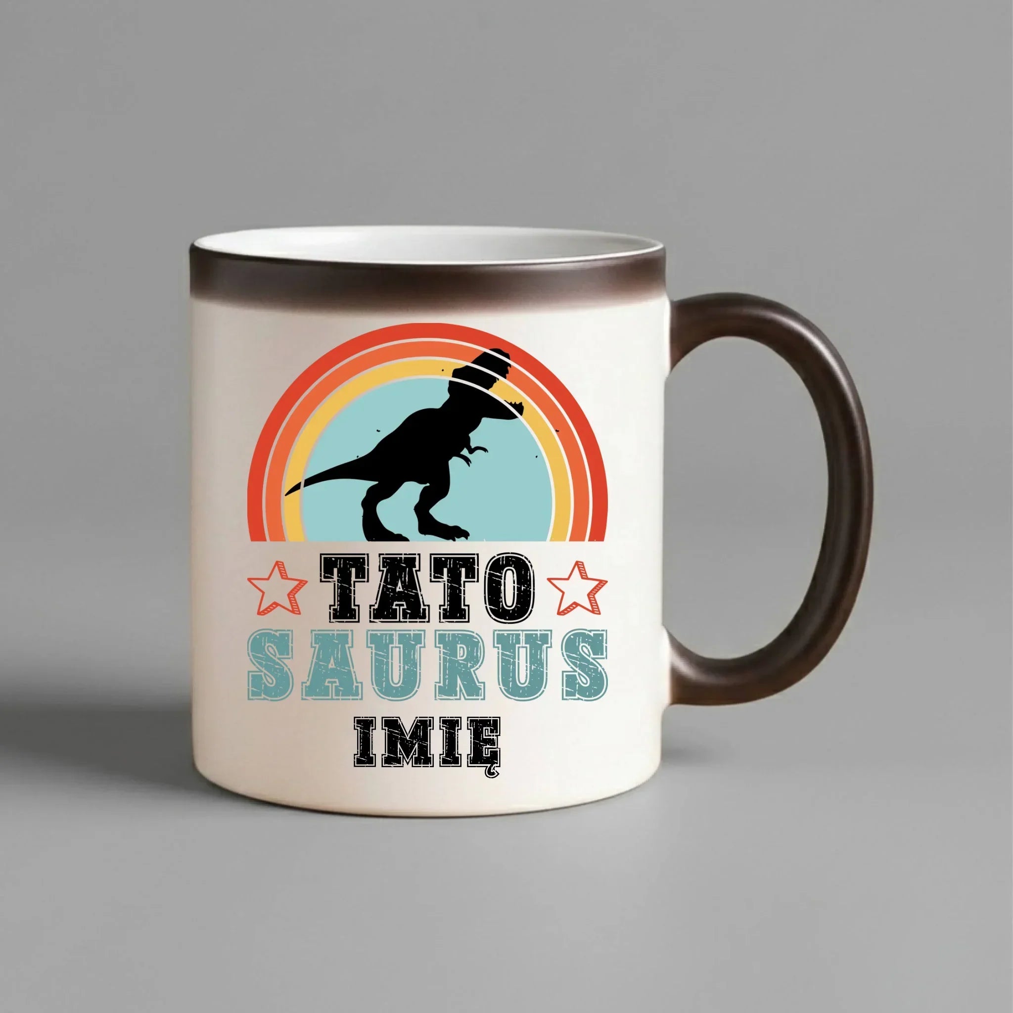 Kubek magiczny dla taty - Tato Saurus - personalizowany DT03 - StoryCups.pl