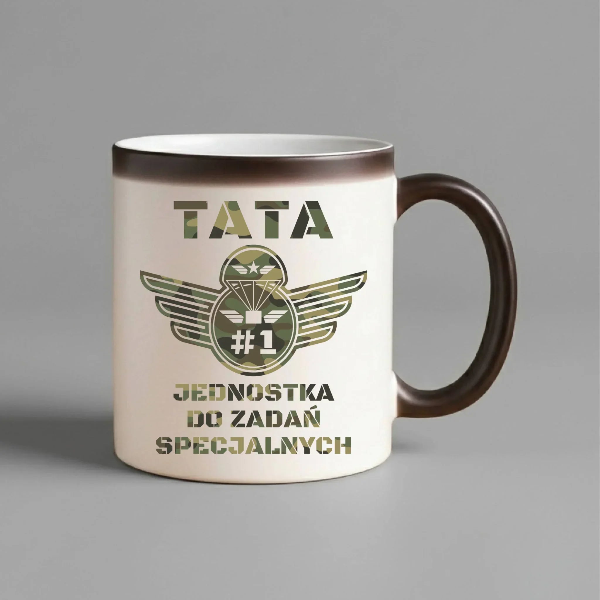 Kubek magiczny dla taty - Tata jednostka do zadań specjalnych DT42 - StoryCups.pl