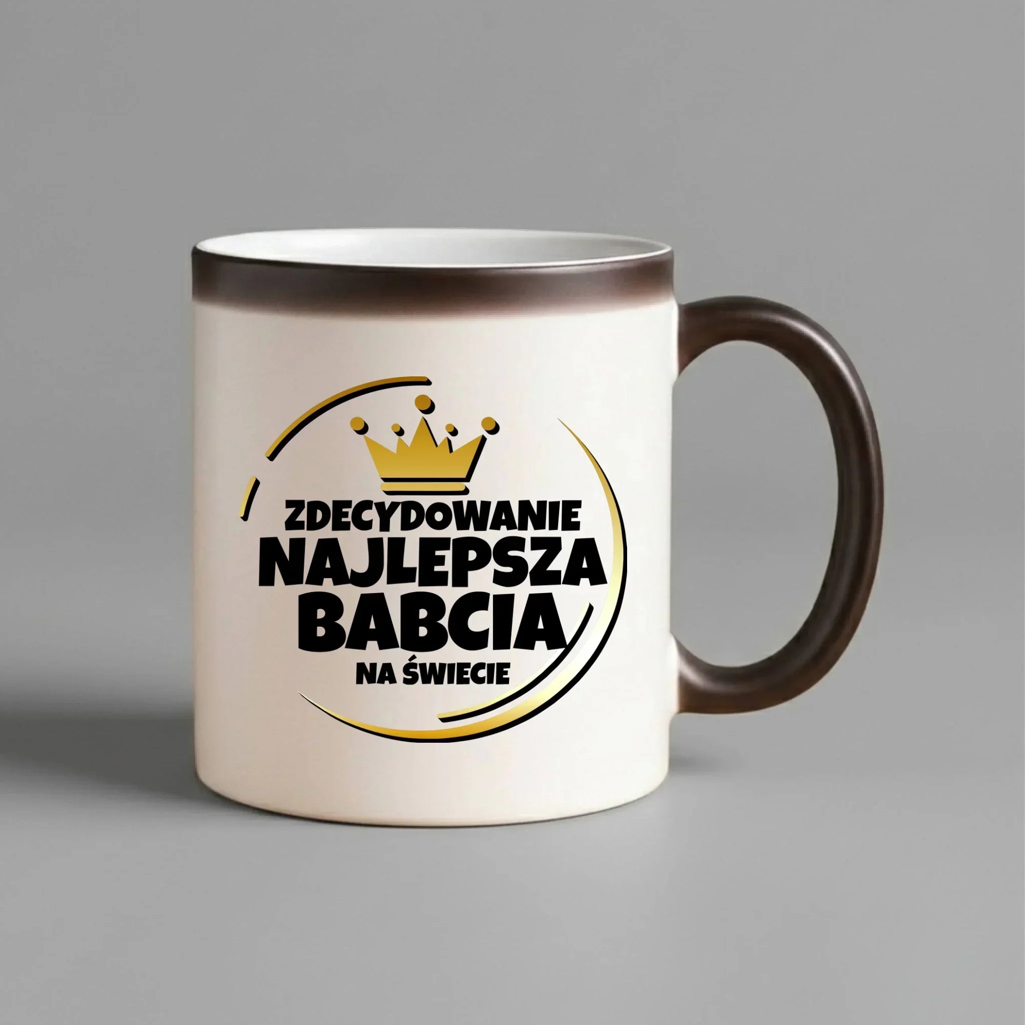 Kubek magiczny dla babci - Zdecydowanie najlepsza babcia B32 - StoryCups.pl