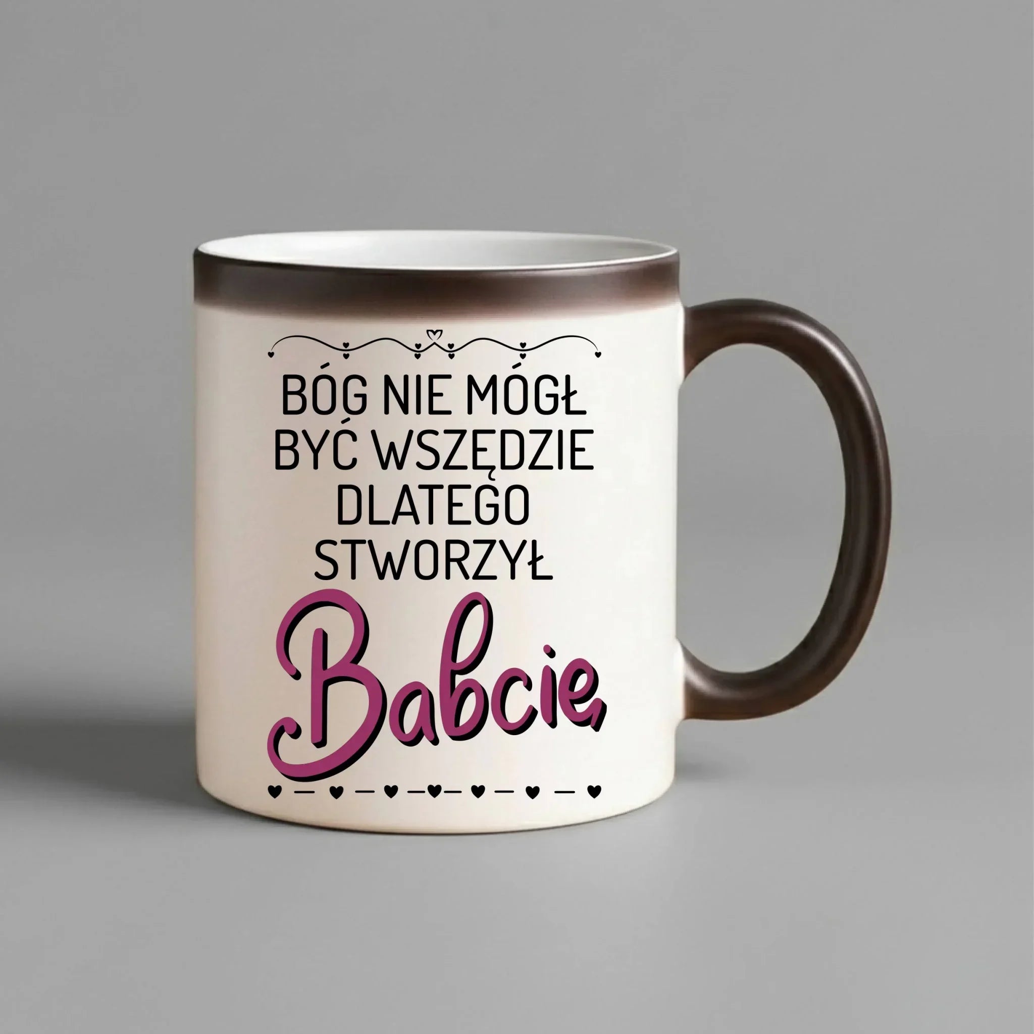 Kubek magiczny dla babci - Bóg nie mógł być wszędzie dlatego stworzył babcię B09 - StoryCups.pl
