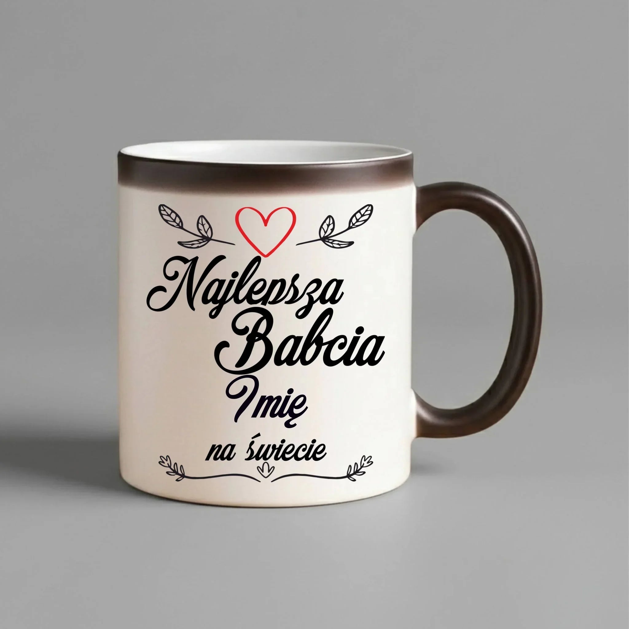 Kubek magiczny dla babci - Najlepsza Babcia na Świecie - personalizowany B12 - StoryCups.pl