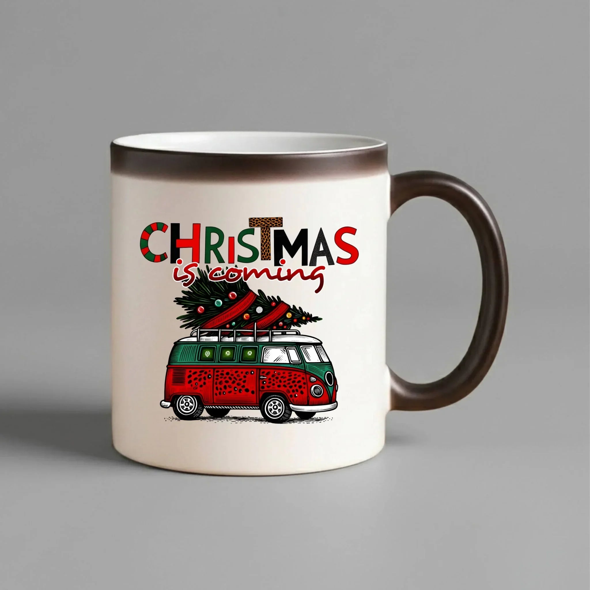 Kubek magiczny świąteczny - Kamper Christmas is coming BN42 - StoryCups.pl