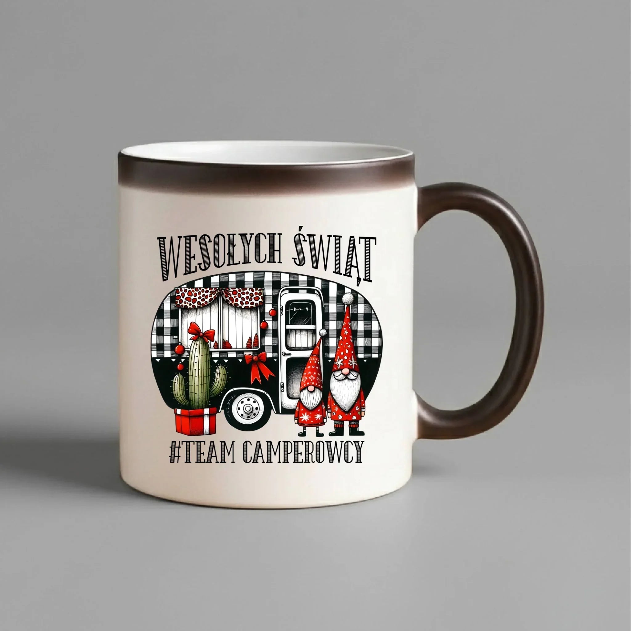 Kubek magiczny świąteczny - Wesołych Świąt Team Camperowcy BN44 - StoryCups.pl