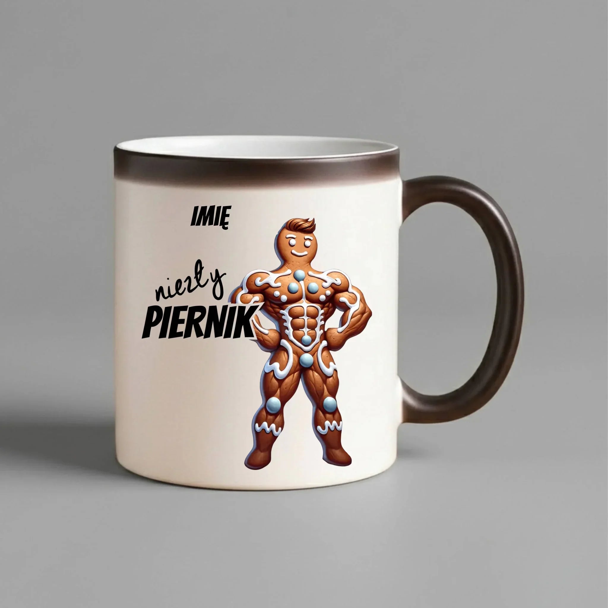 Kubek magiczny świąteczny - Niezły piernik - personalizowany BN24 - StoryCups.pl