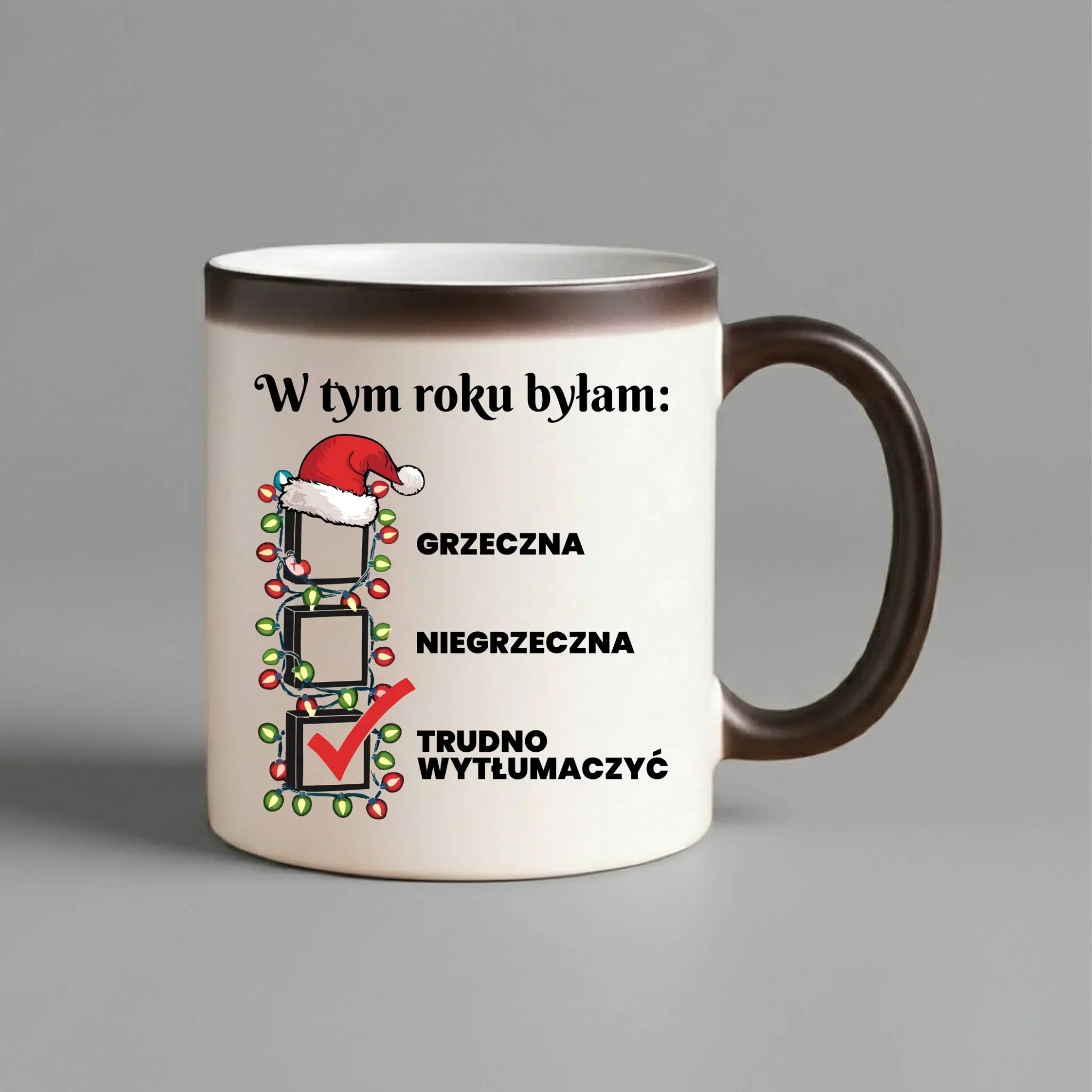Kubek magiczny na święta dla niej - Trudno wytłumaczyć BN137 - StoryCups.pl