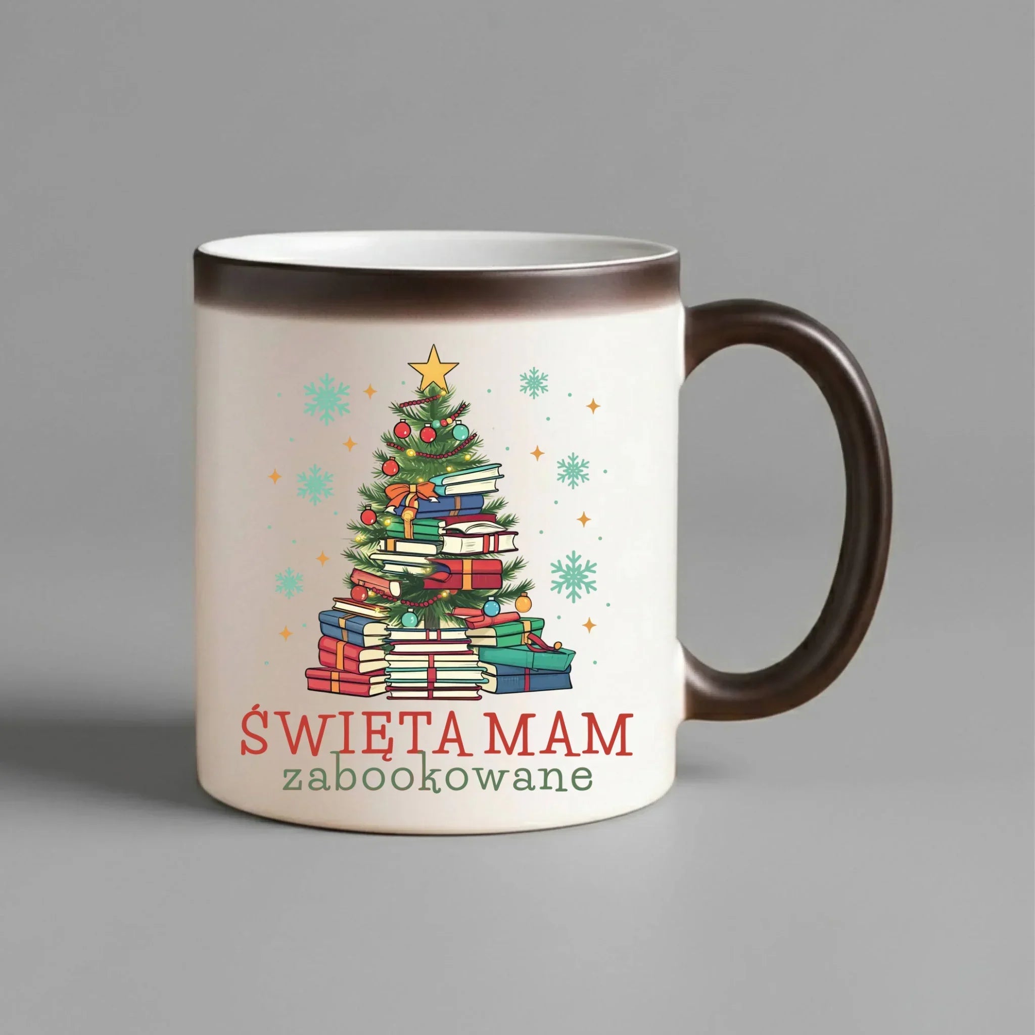 Kubek magiczny świąteczny - Święta mam zabookowane BN05 - StoryCups.pl