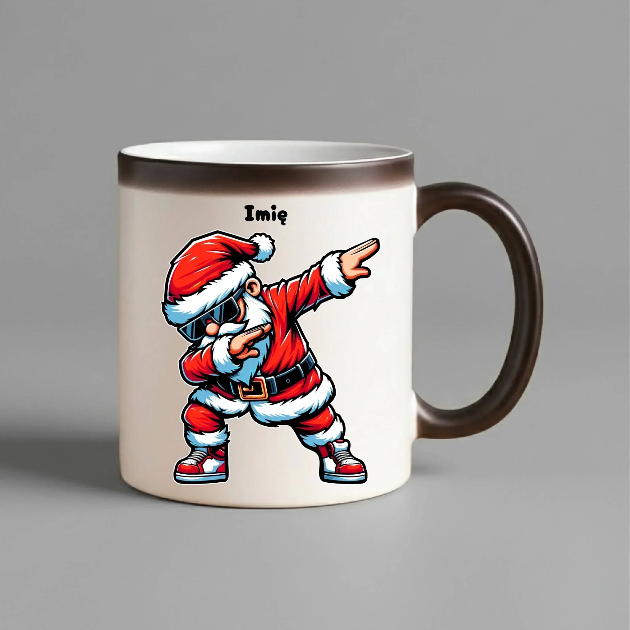 Kubek magiczny świąteczny z Mikołajem - na Mikołajki - personalizowany BN136 - StoryCups.pl