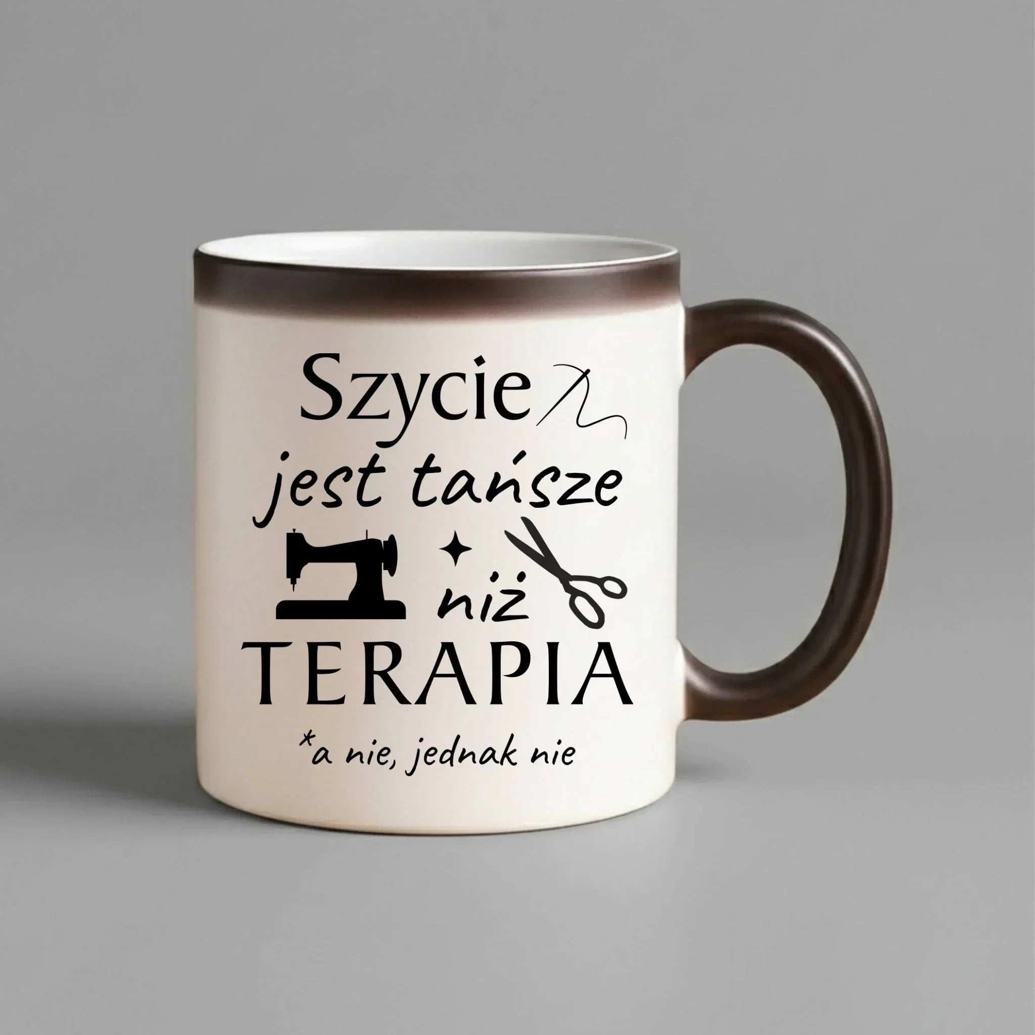 Kubek magiczny szyciowy dla krawcowej - Szycie tańsze niż terapia HS04 - StoryCups.pl
