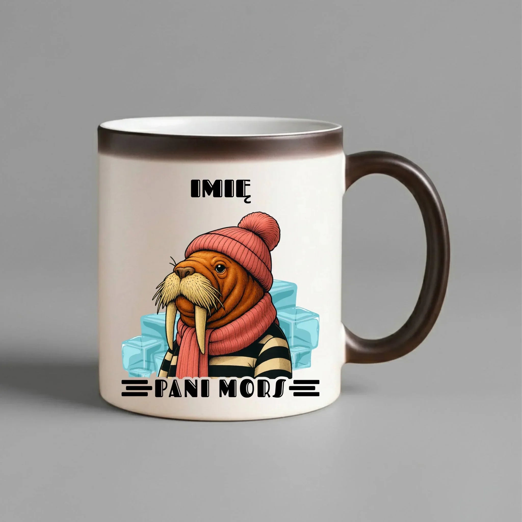 Kubek magiczny - prezent dla morsa - Pani Mors - personalizowany HM16 - StoryCups.pl