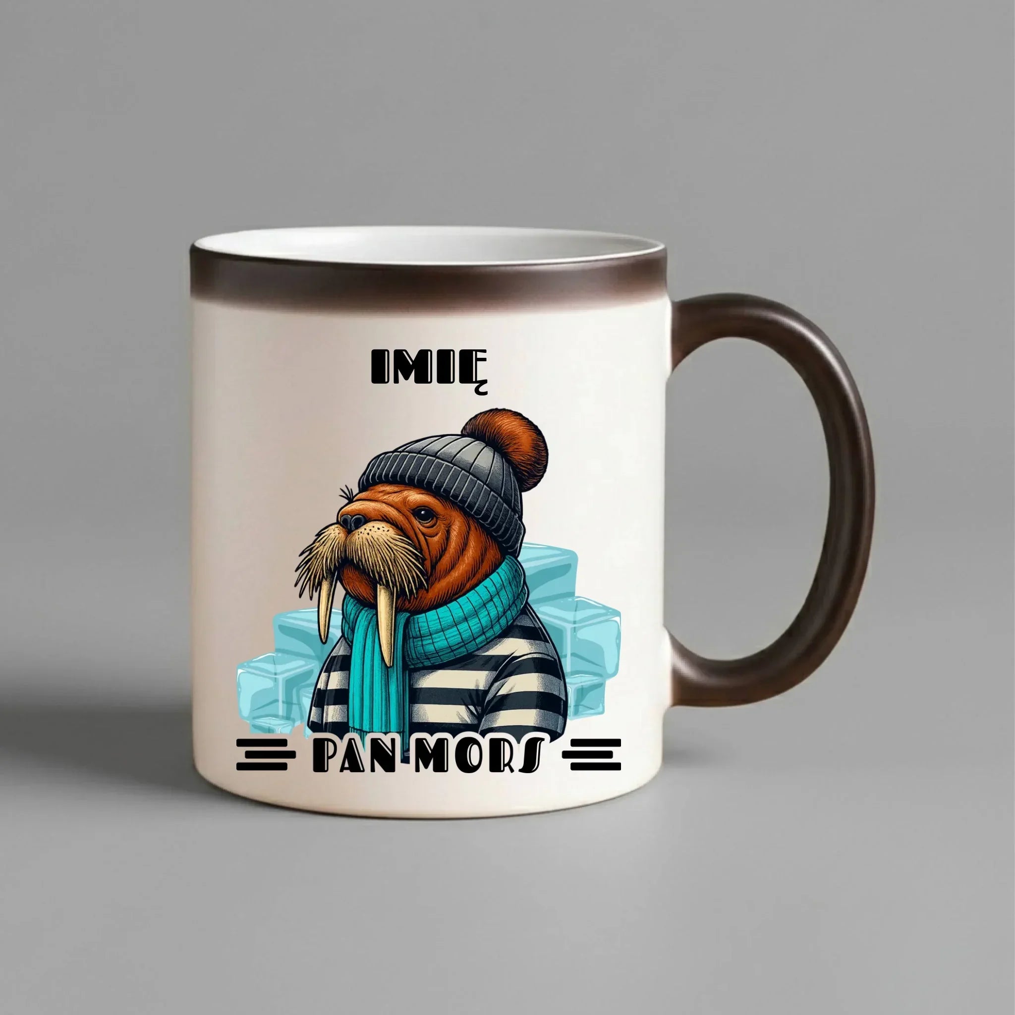 Kubek magiczny - prezent dla morsa - Pan Mors - personalizowany HM15 - StoryCups.pl