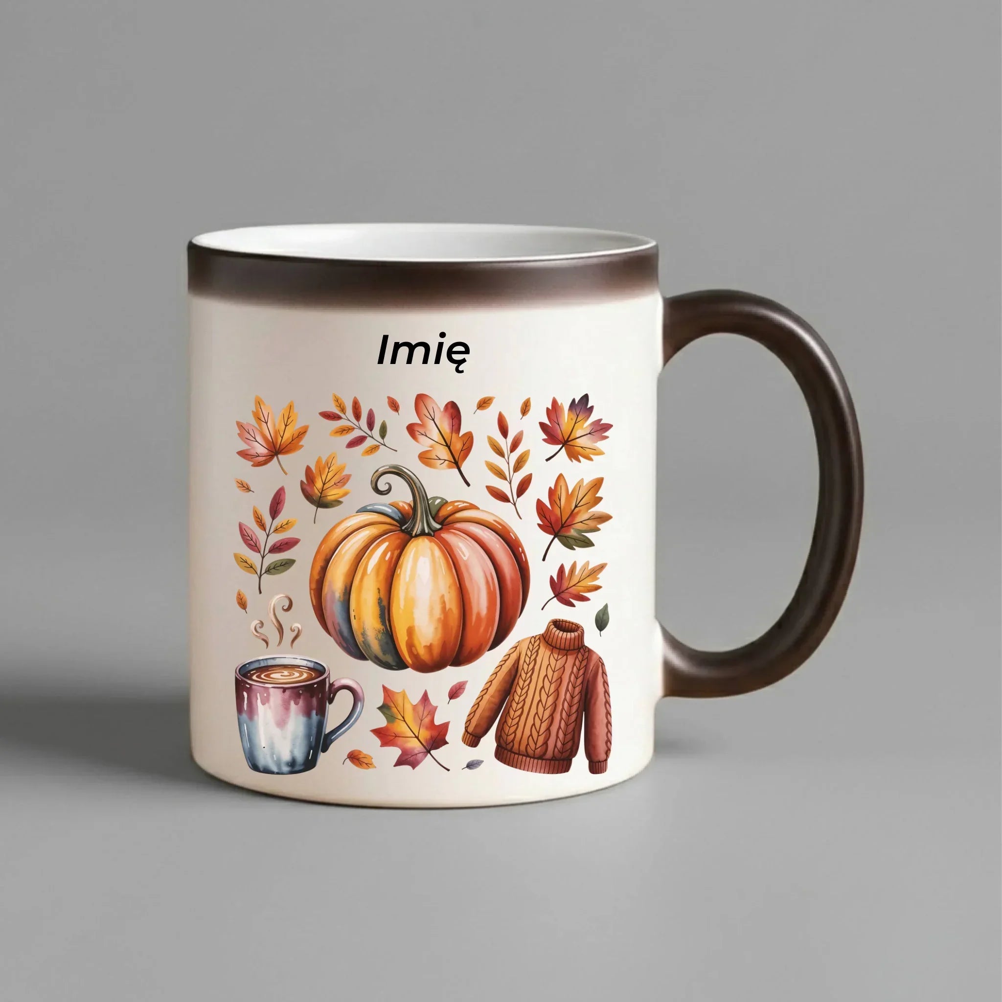 Kubek magiczny jesienny - Złota jesień - personalizowany JS30 - StoryCups.pl
