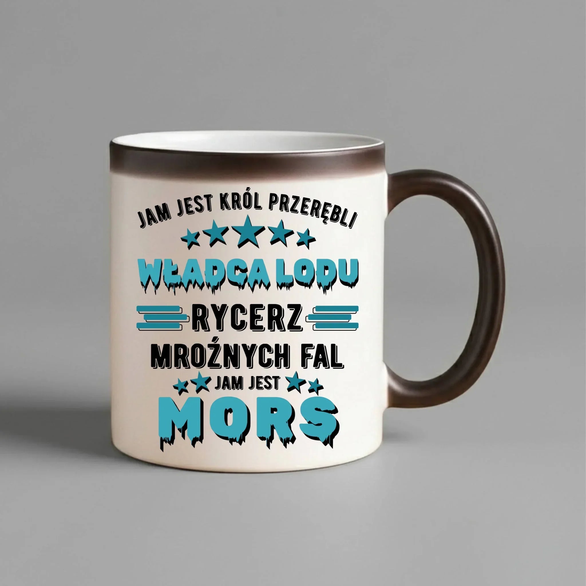 Kubek magiczny - prezent dla morsa - Jam jest Król przerębli Jam jest mors HM13 - StoryCups.pl
