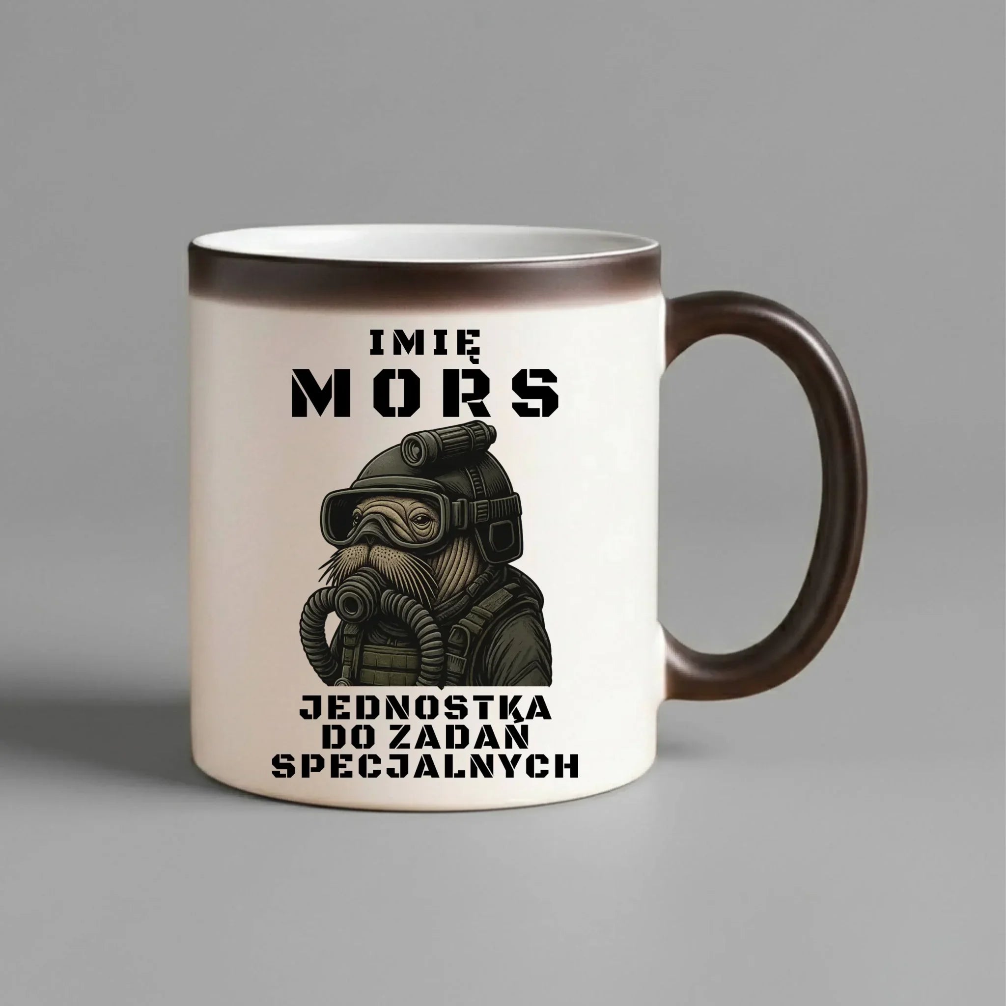 Kubek magiczny - prezent dla morsa - Mors do zadań specjalnych - personalizowany HM07 - StoryCups.pl
