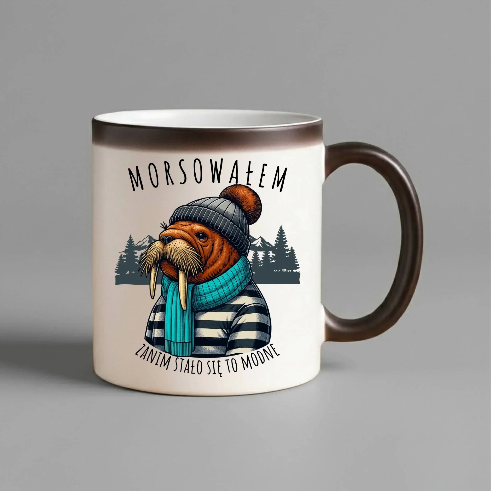 Kubek magiczny - prezent dla morsa - Morsowałem zanim stało się to modne - Mors HM08 - StoryCups.pl