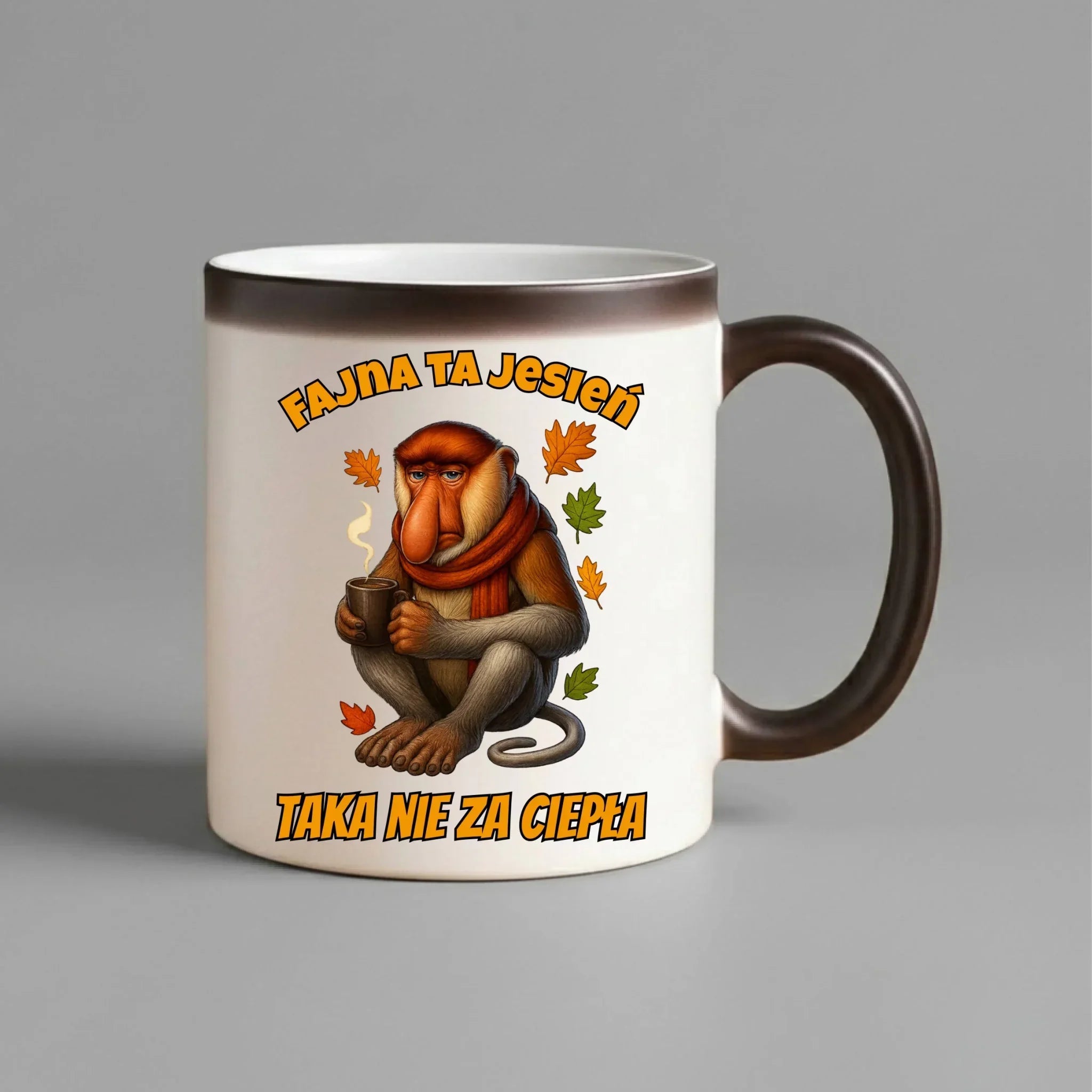 Kubek magiczny jesienny - Janusz Nosacz - Fajna ta jesień, taka nie za ciepła JS21 - StoryCups.pl