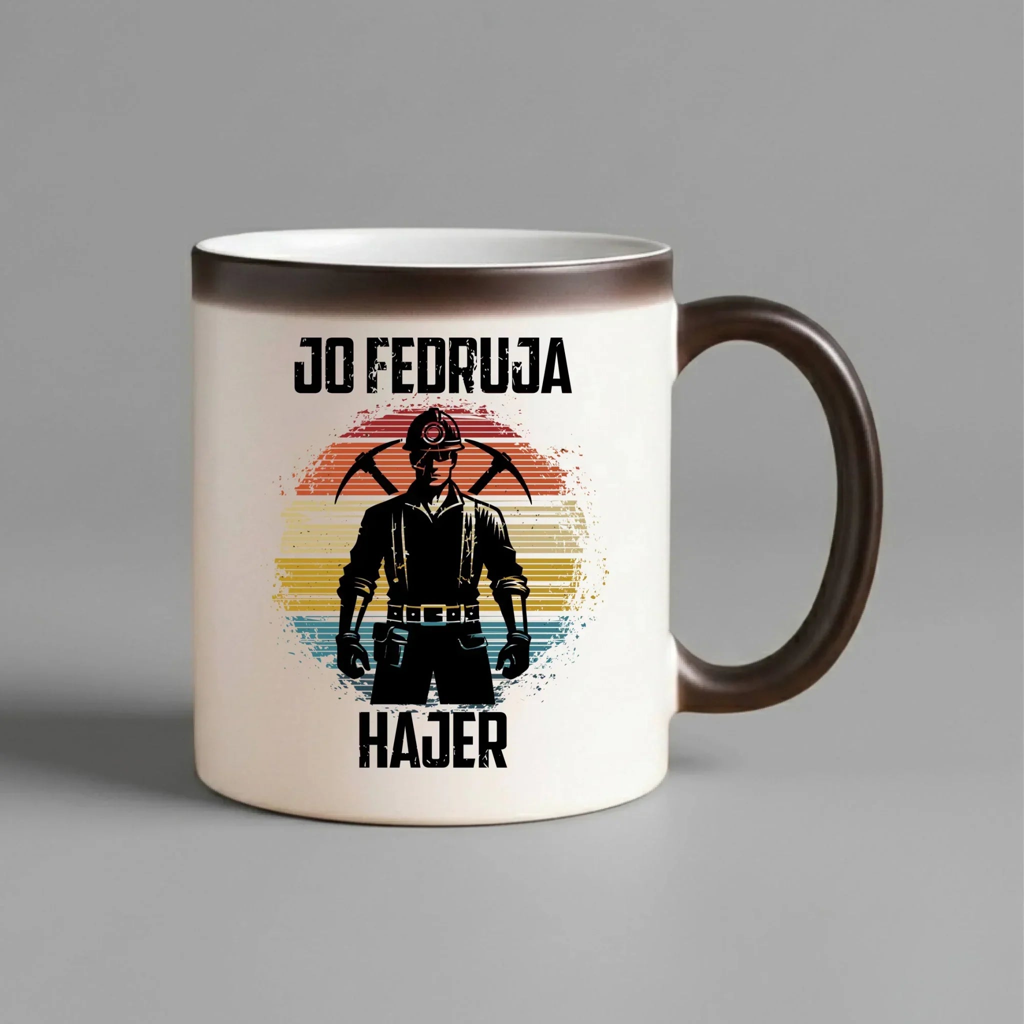 Kubek magiczny - prezent dla górnika - Jo fedruja Hajer G26 - StoryCups.pl