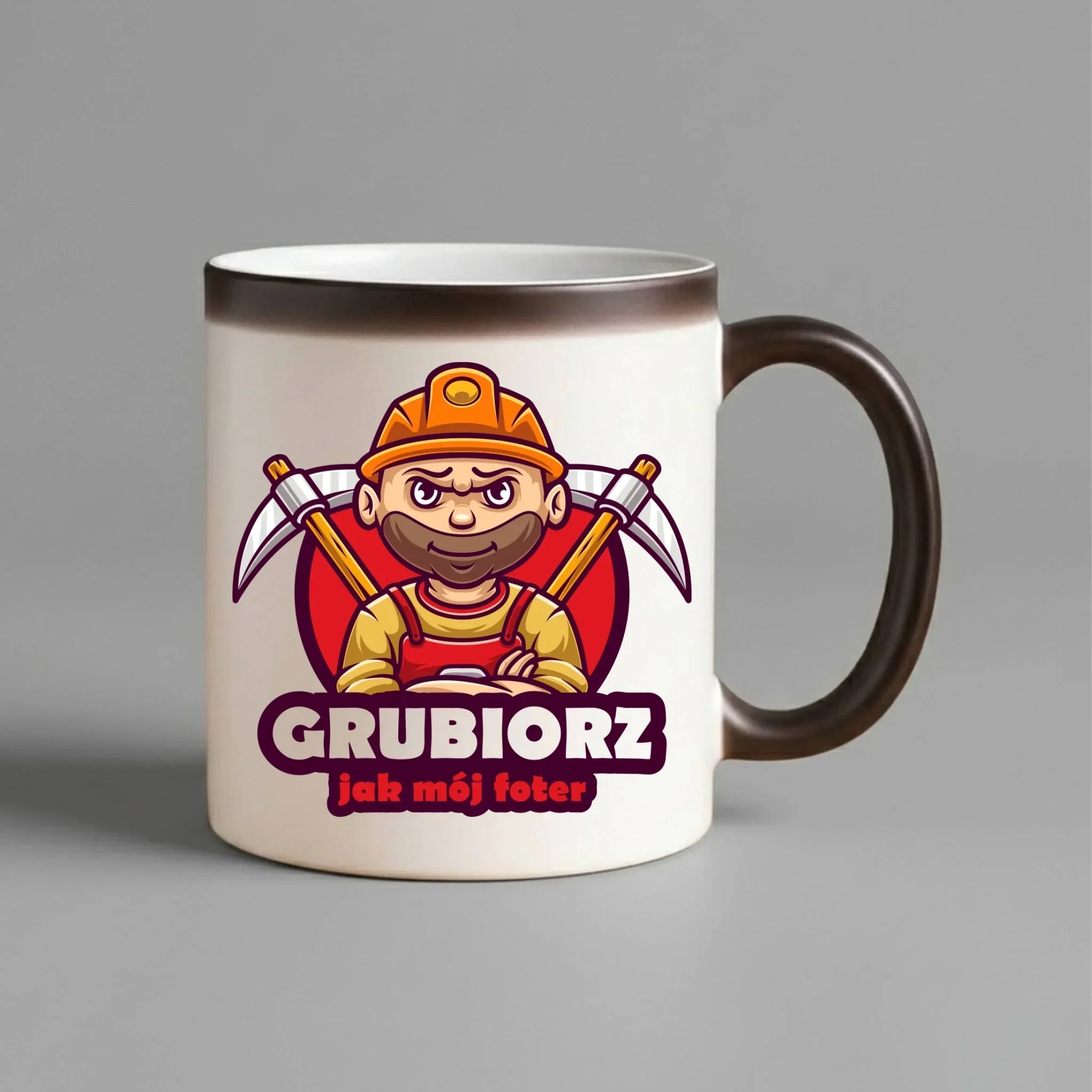 Kubek magiczny - prezent dla górnika - Grubiorz jak mój foter G13 - StoryCups.pl
