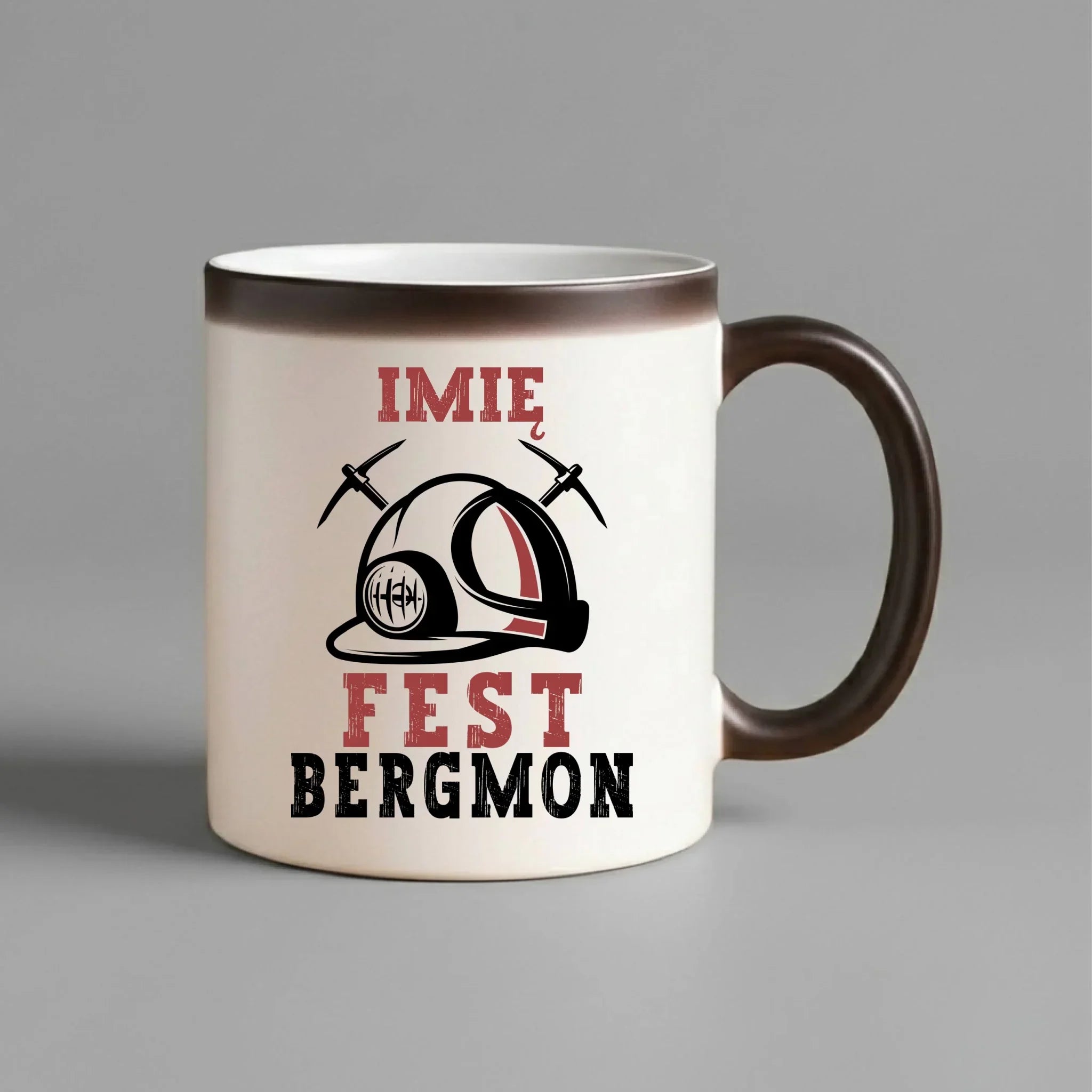 Kubek magiczny - prezent dla górnika - Fest bergmon - personalizowany G07 - StoryCups.pl
