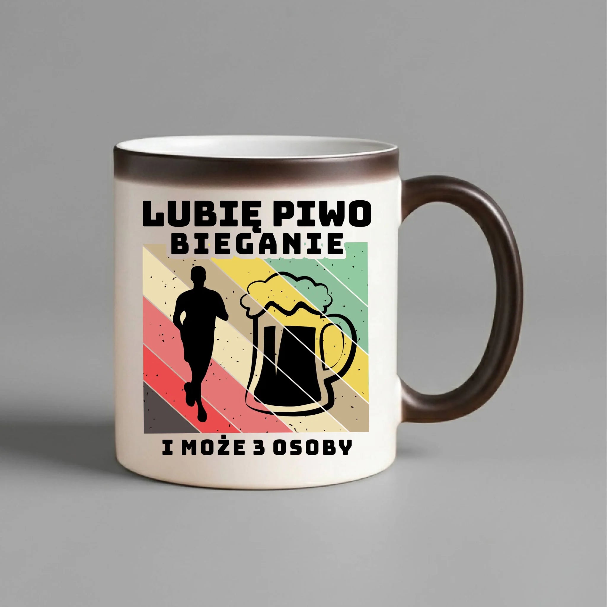 Kubek magiczny dla biegacza - Lubię piwo bieganie HB01